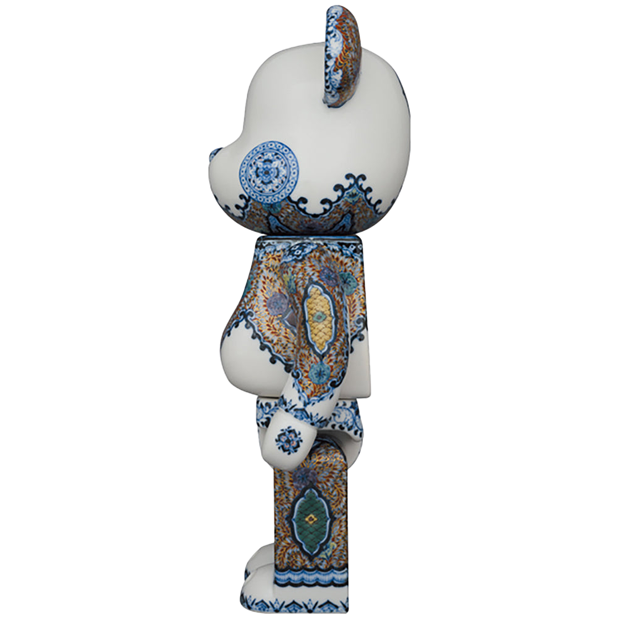九谷BE@RBRICK 【青華紅彩花唐草紋】400％ (EDITION 1)
