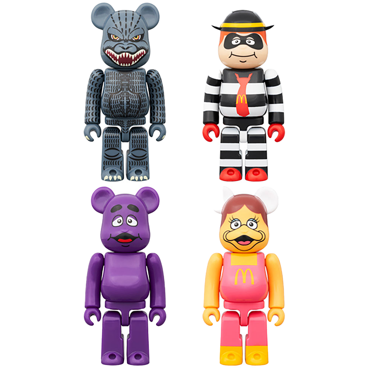 マクドナルド　宇宙服キャラクター付き全種セット　バラ売り不可 ゴジラVSマクドナルド BE@RBRICK 150％ 4体セット | MEDICOM TOY