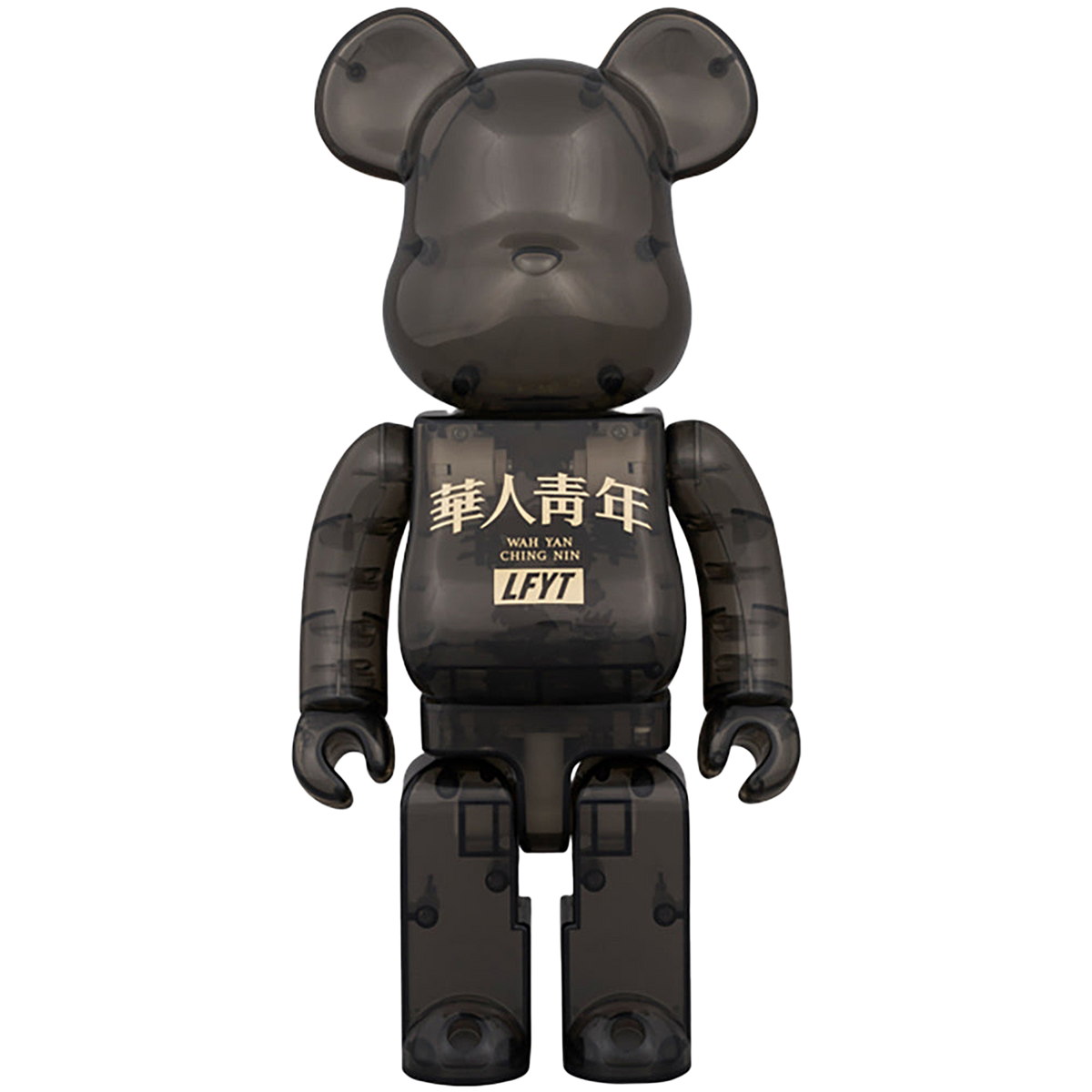 BE@RBRICK LFYT × 華人青年 Wah Yan Ching Nin 100％ & 400％ BLACK CLEAR