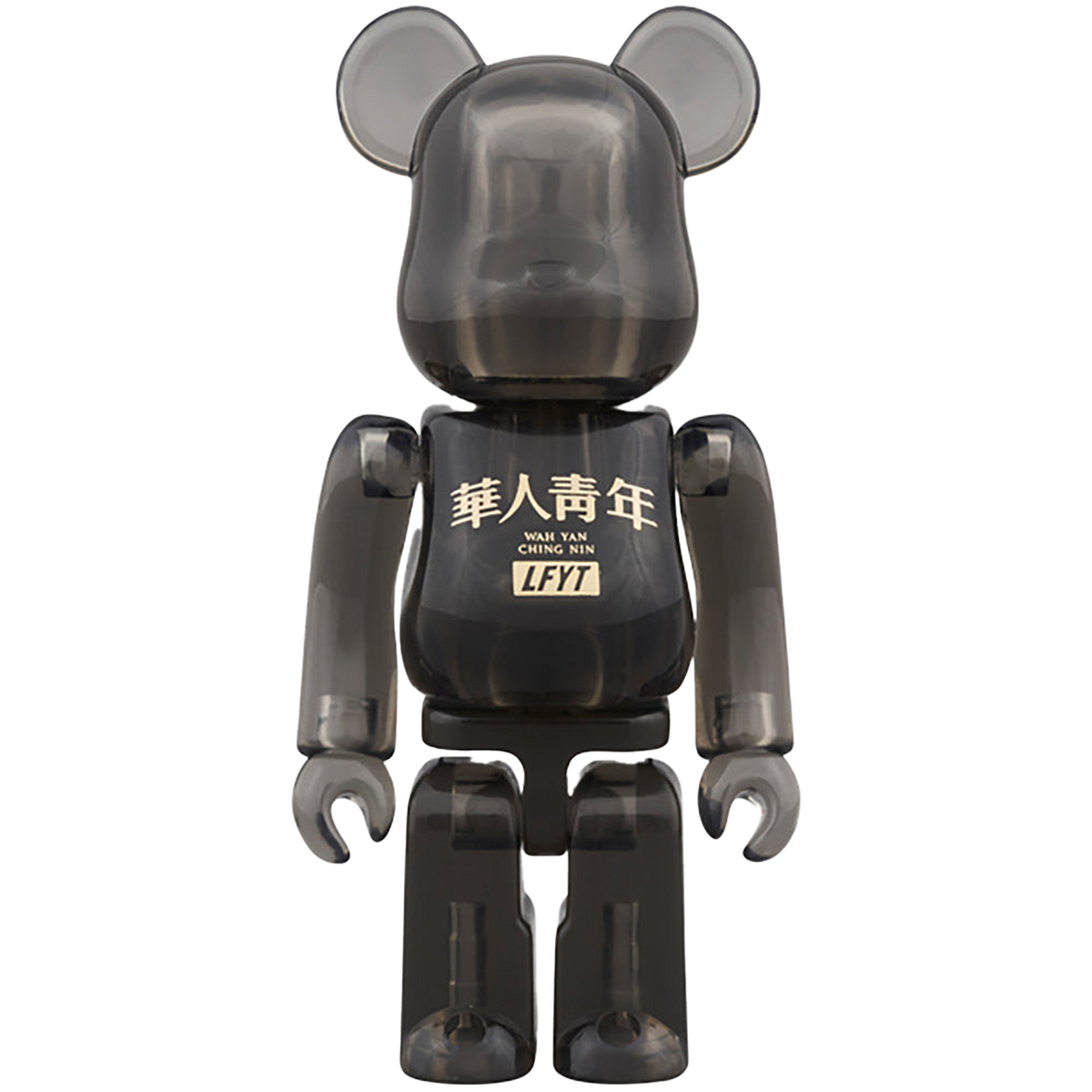 BE@RBRICK LFYT × 華人青年 Wah Yan Ching Nin 100％ & 400％ BLACK CLEAR