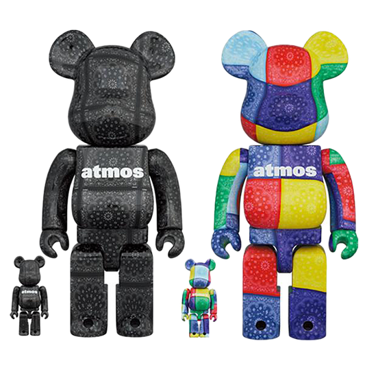 BE@RBRICK atmos 头巾 100% 和 400% 黑色/多种