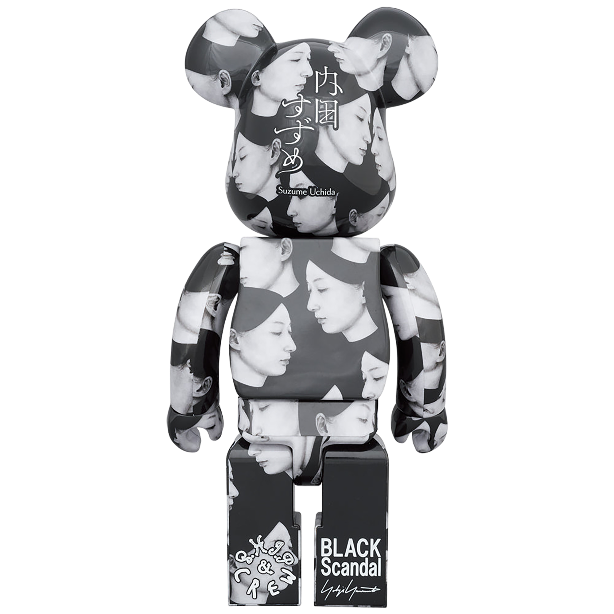 BE@RBRICK BLACK Scandal × 内田すずめ x Yohji BE@RBRICK BLACK Scandal Yohji Yamamoto × 内田すずめ × S.H.I.P&crew