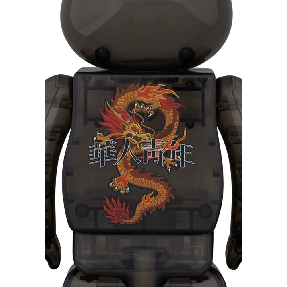 BE@RBRICK LFYT × 華人青年 Wah Yan Ching Nin 100％ & 400％ BLACK CLEAR_3