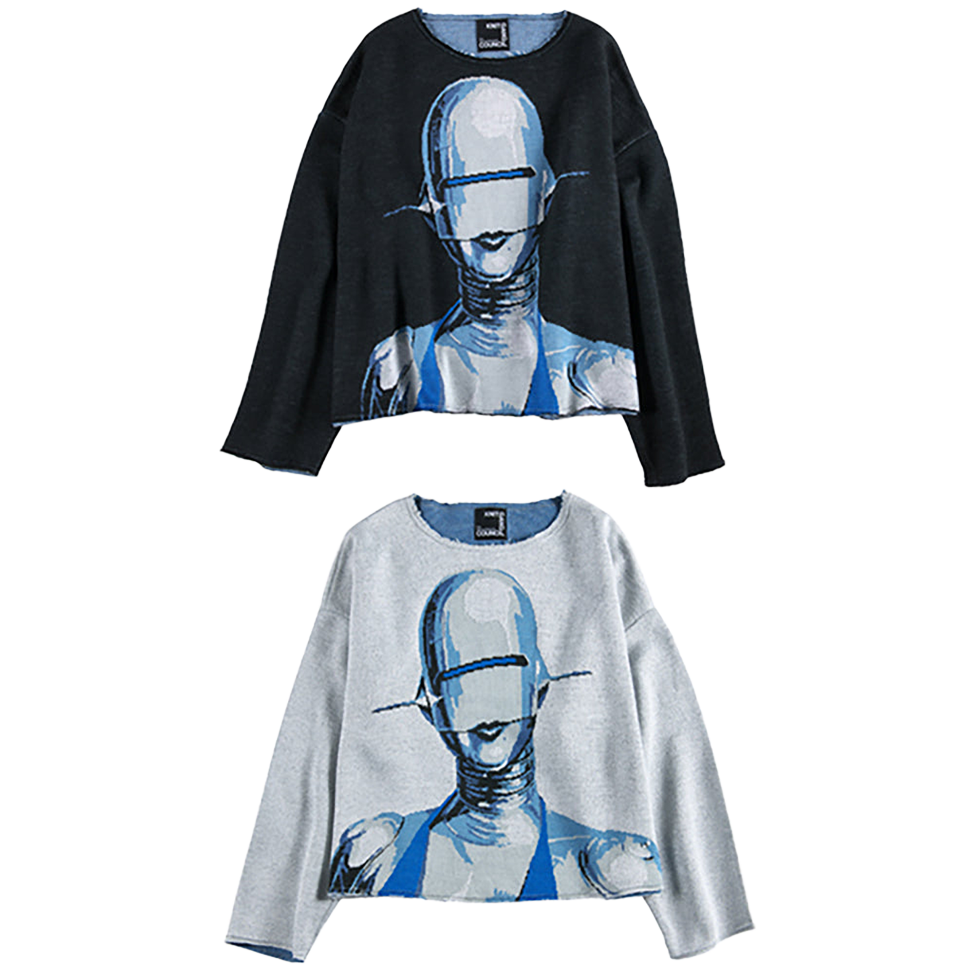KNIT GANG COUNCIL CREW NECK SWEATER "SEXY ROBOT"