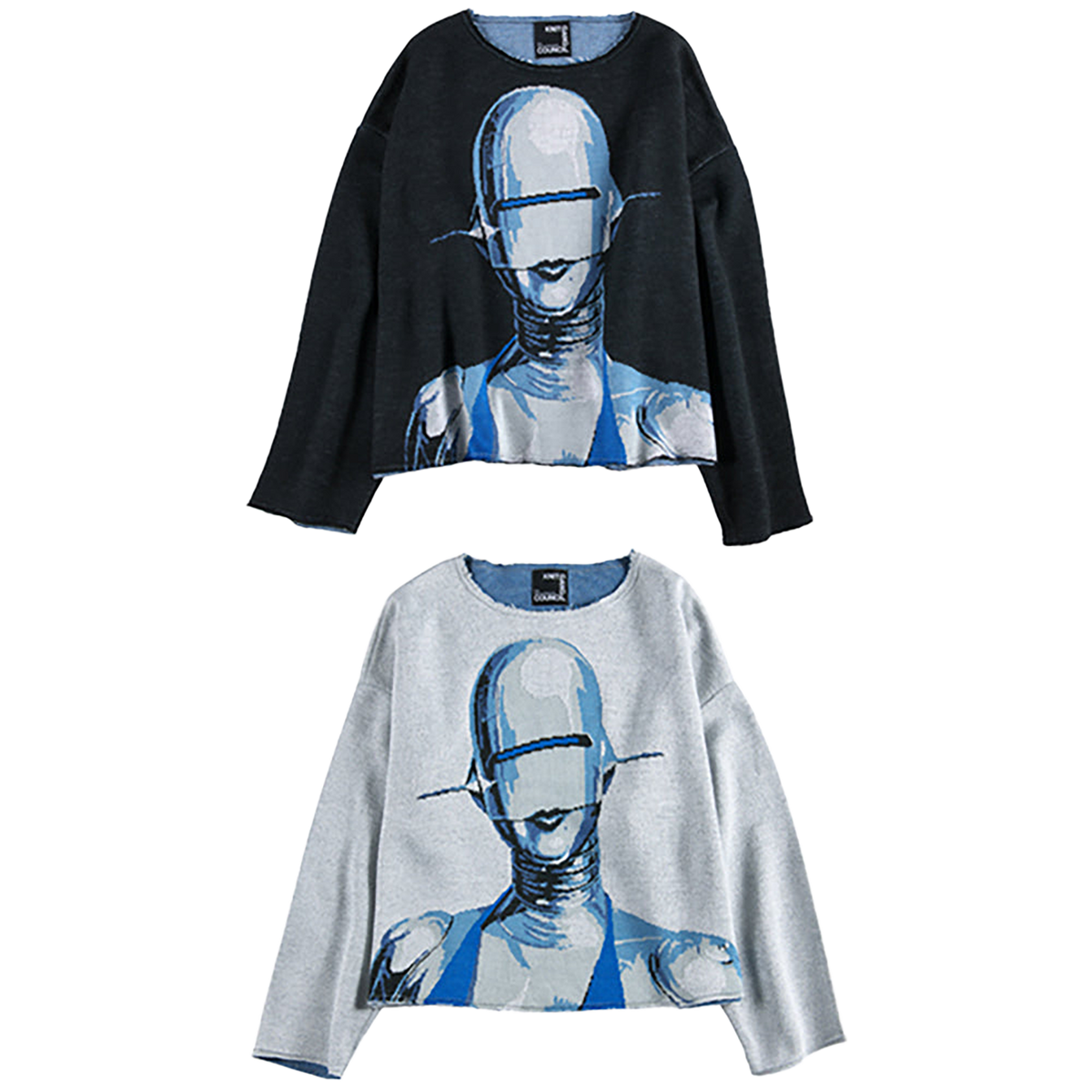 KNIT GANG COUNCIL CREW NECK SWEATER "SEXY ROBOT"