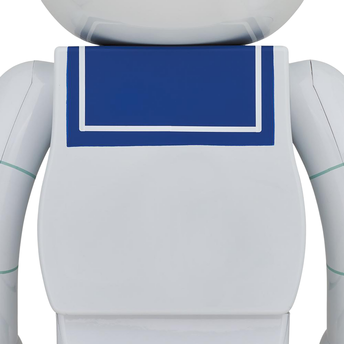 BE@RBRICK STAY PUFT 棉花糖男 白色镀铬版。 1000%