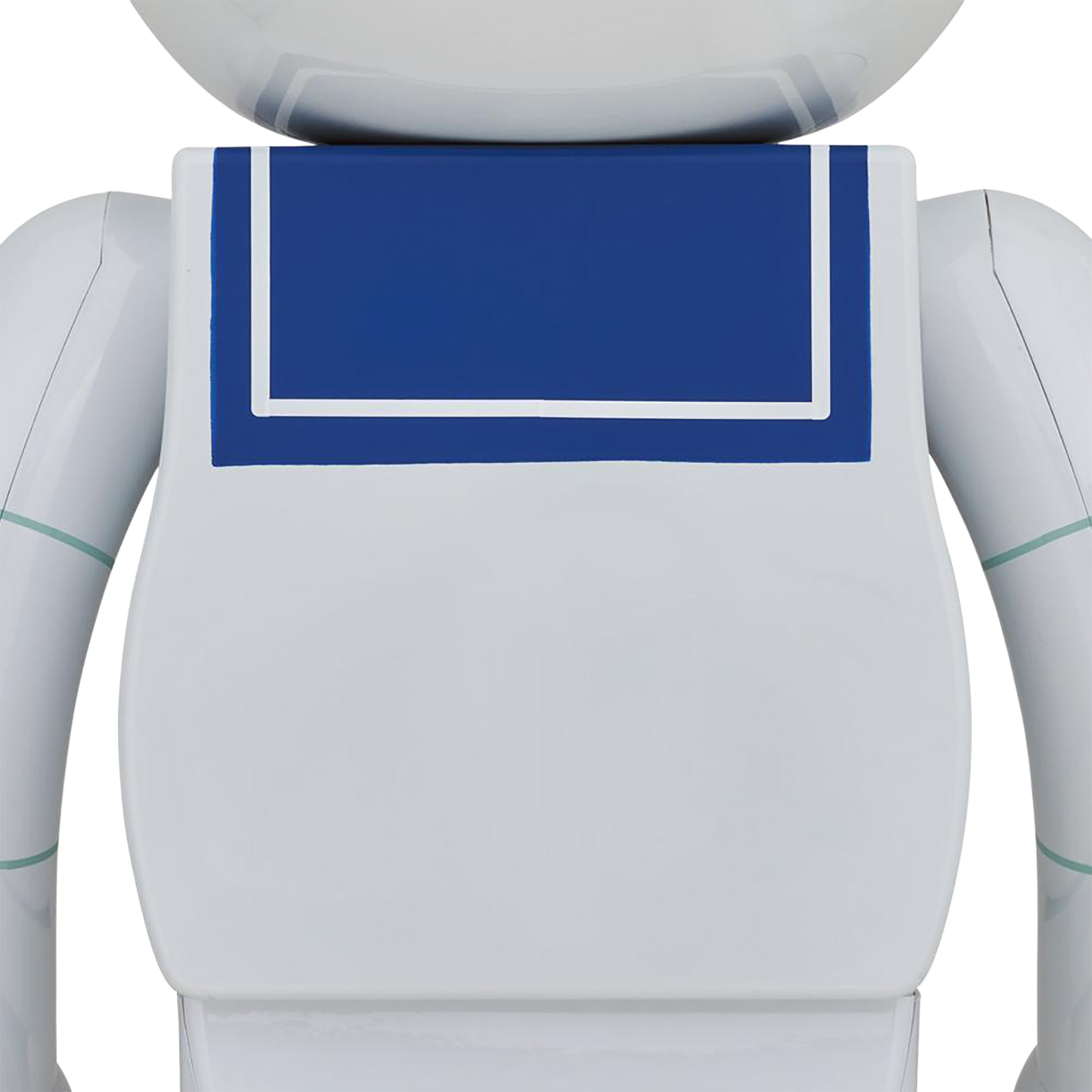 BE@RBRICK STAY PUFT 棉花糖男 白色镀铬版。 1000%