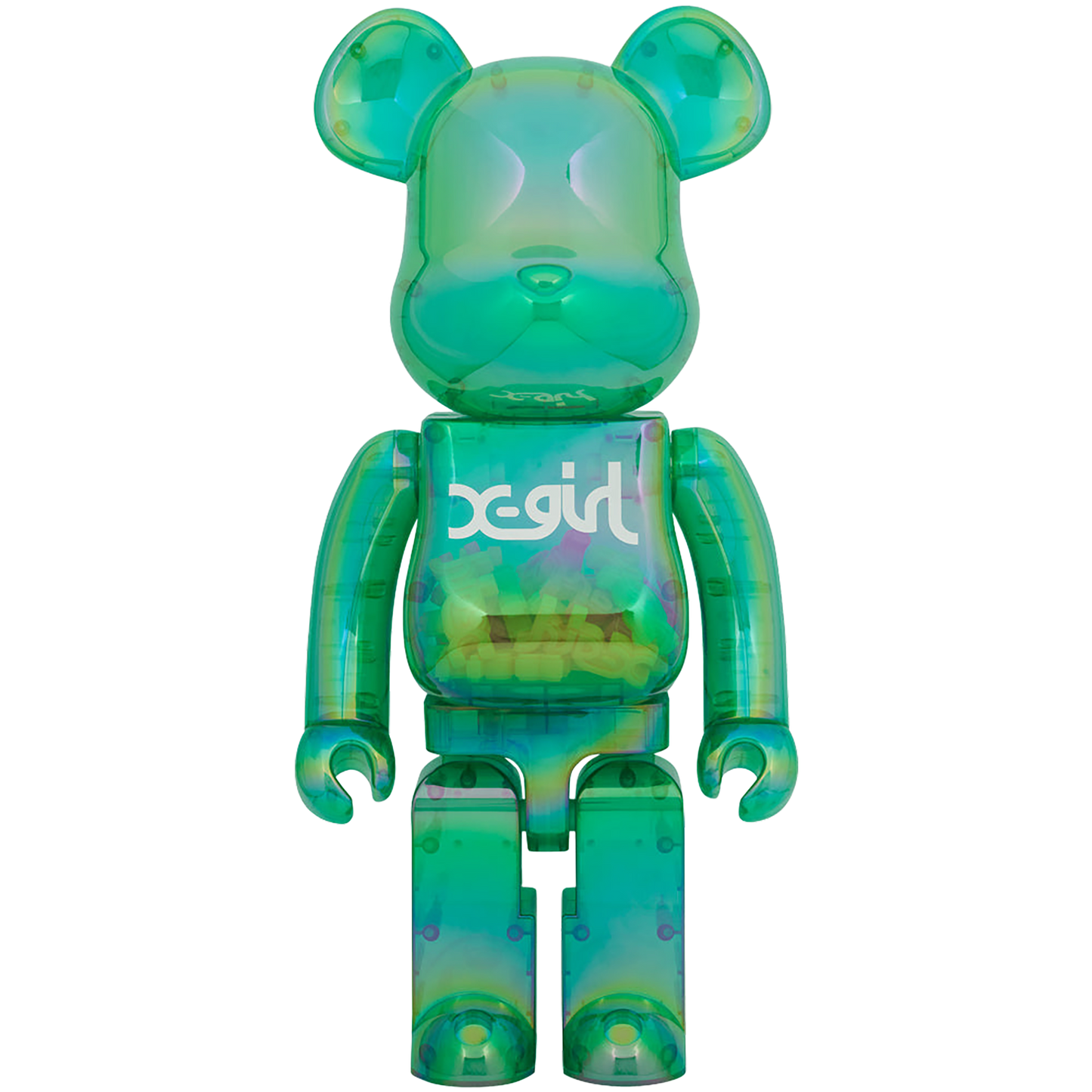 BE@RBRICK X-girl CLEAR GREEN Ver. 1000％