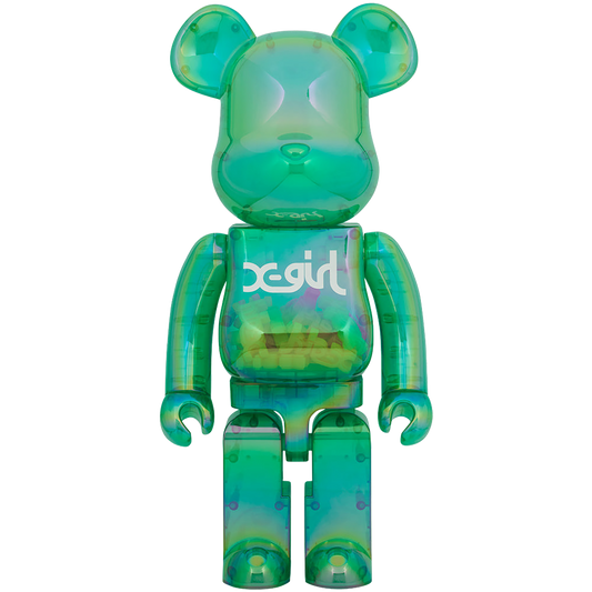 BE@RBRICK X-girl 透明绿 Ver. 1000%