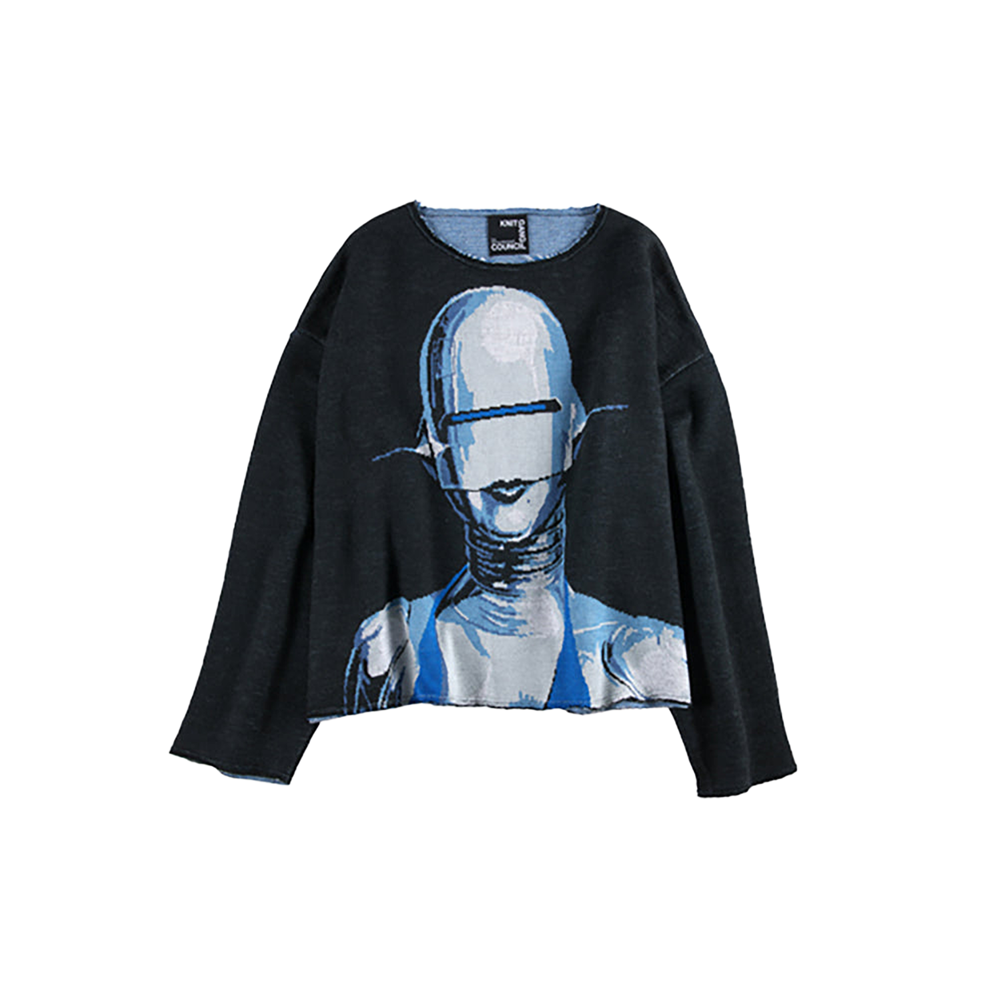KNIT GANG COUNCIL CREW NECK SWEATER "SEXY ROBOT"