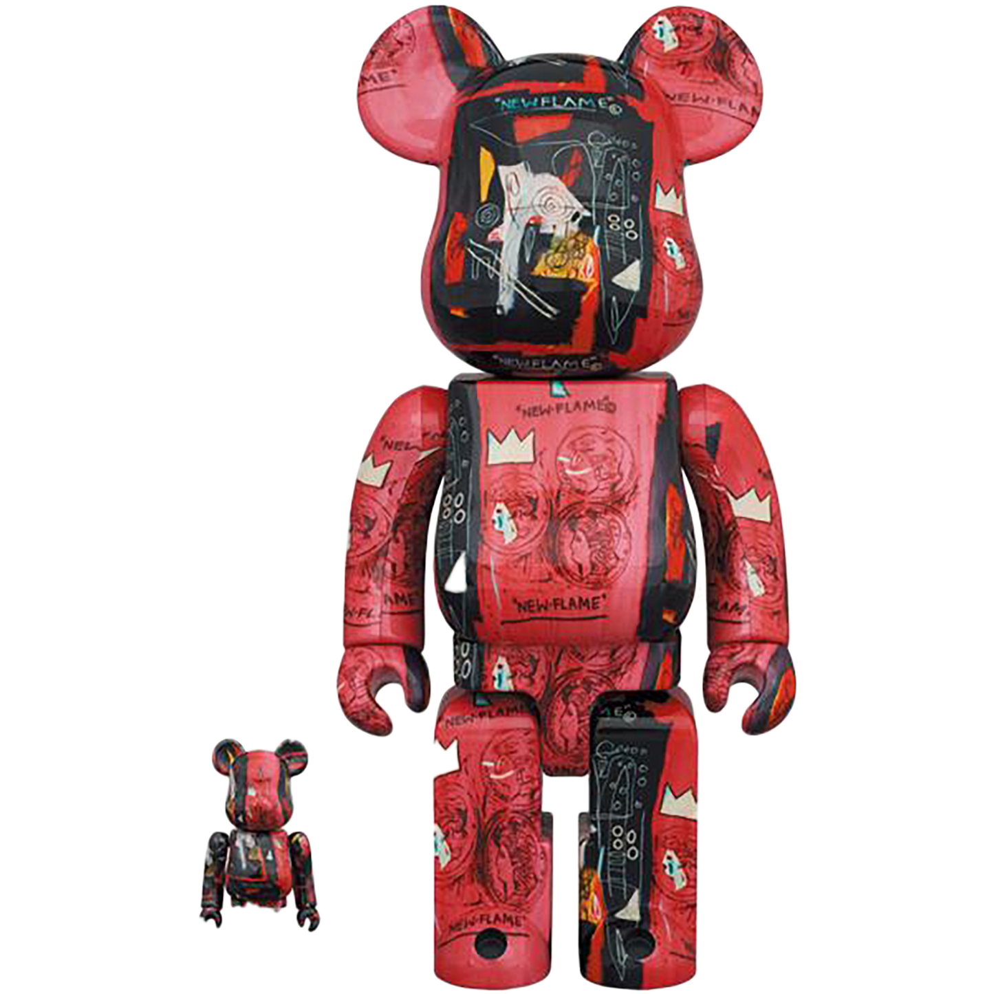BE@RBRICK Andy Warhol × JEAN-MICHEL BASQUIAT #1 100% & 400%