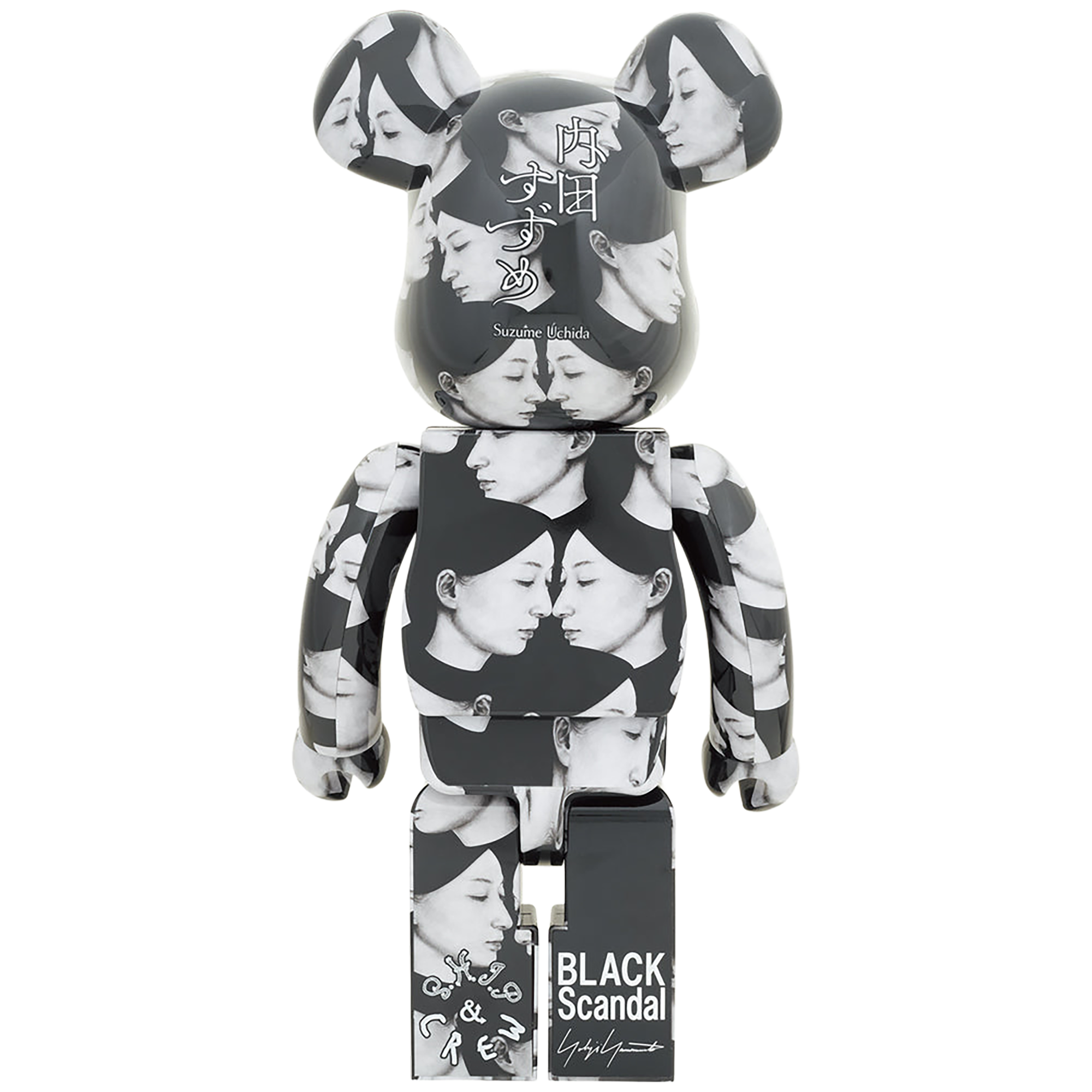 BE@RBRICK BLACK 丑闻 山本耀司 × 内田铃目 × S.H.I.P&crew 我们在我心中 1000%