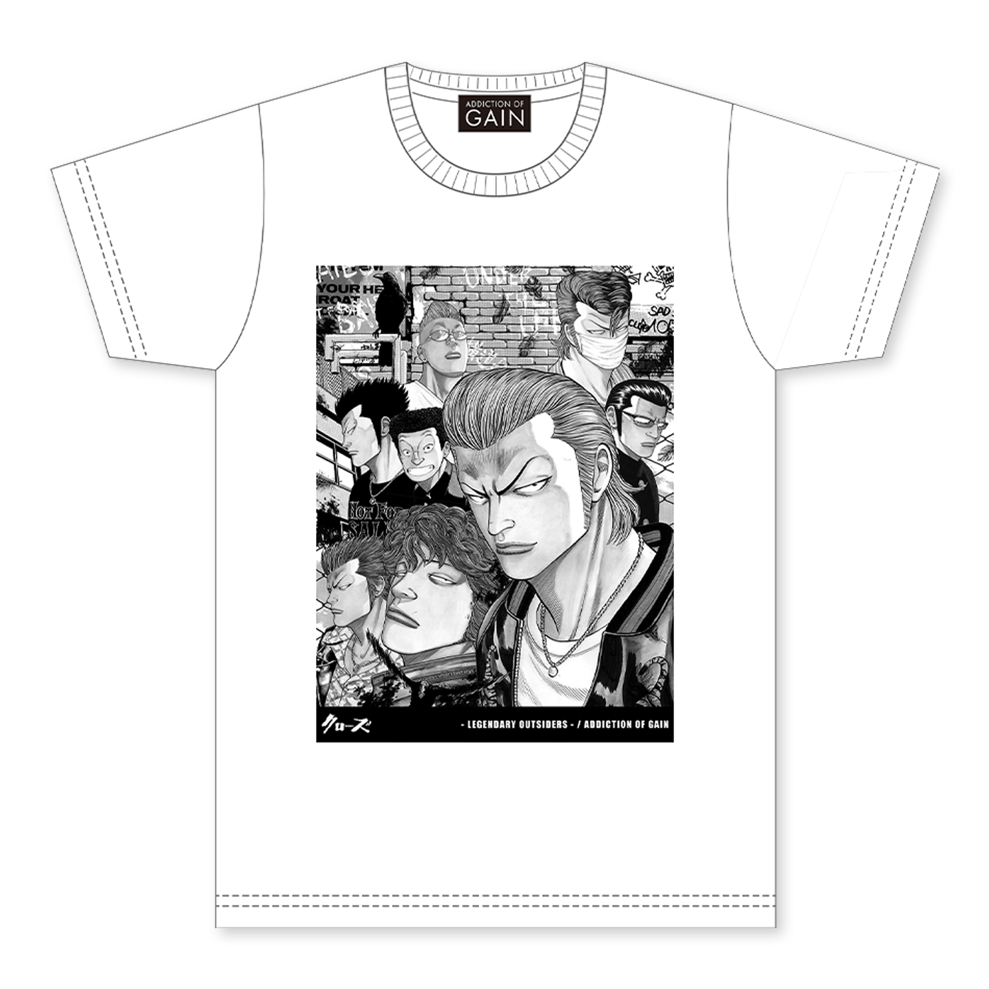 『CROWS - Legendary Outsiders - 』 鈴蘭ver. Tシャツ_0