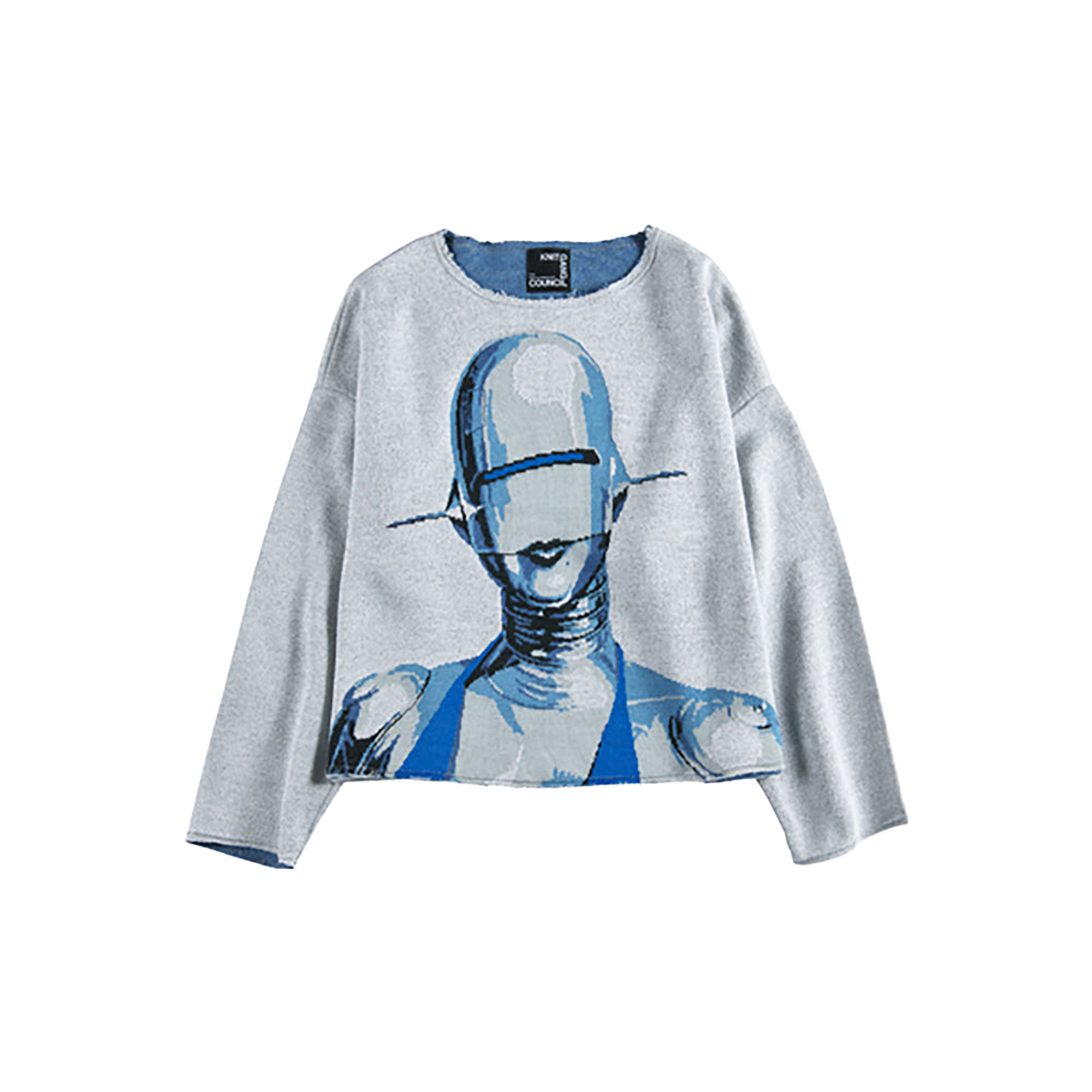KNIT GANG COUNCIL CREW NECK SWEATER "SEXY ROBOT"