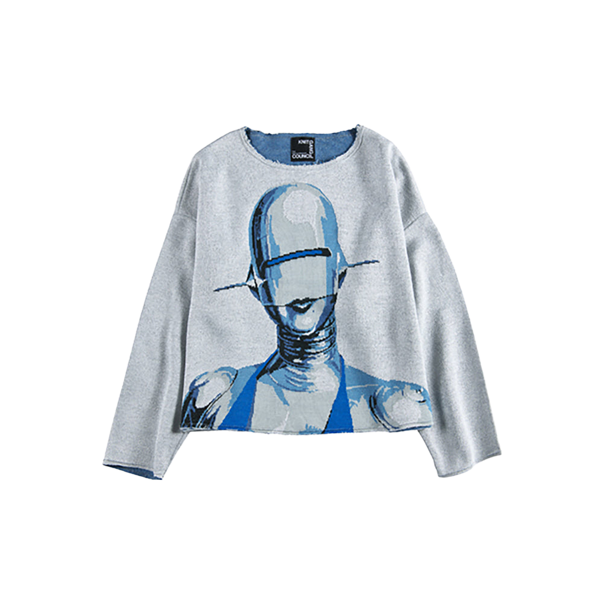 KNIT GANG COUNCIL CREW NECK SWEATER "SEXY ROBOT"