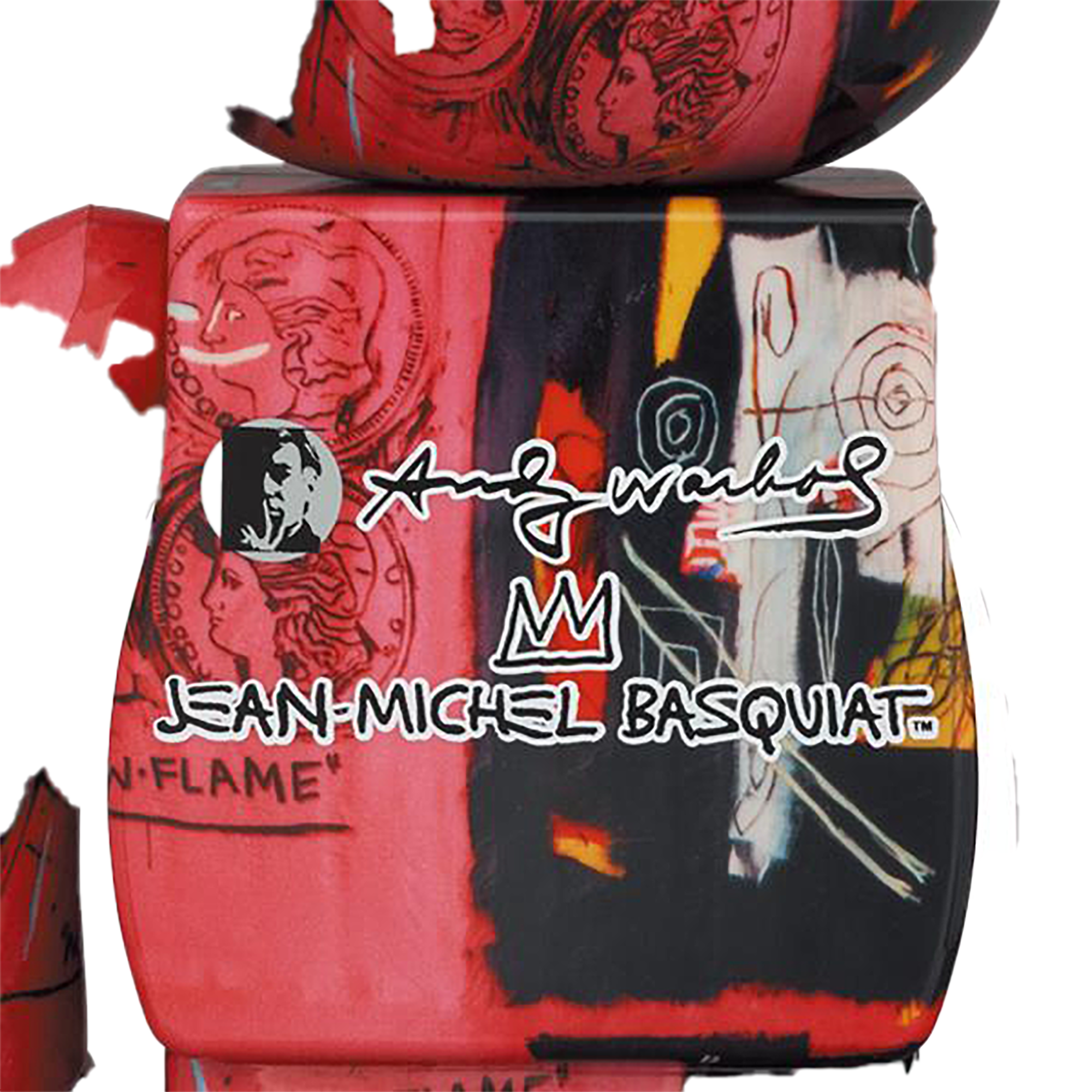 BE@RBRICK Andy Warhol × JEAN-MICHEL BASQUIAT #1 100% & 400%