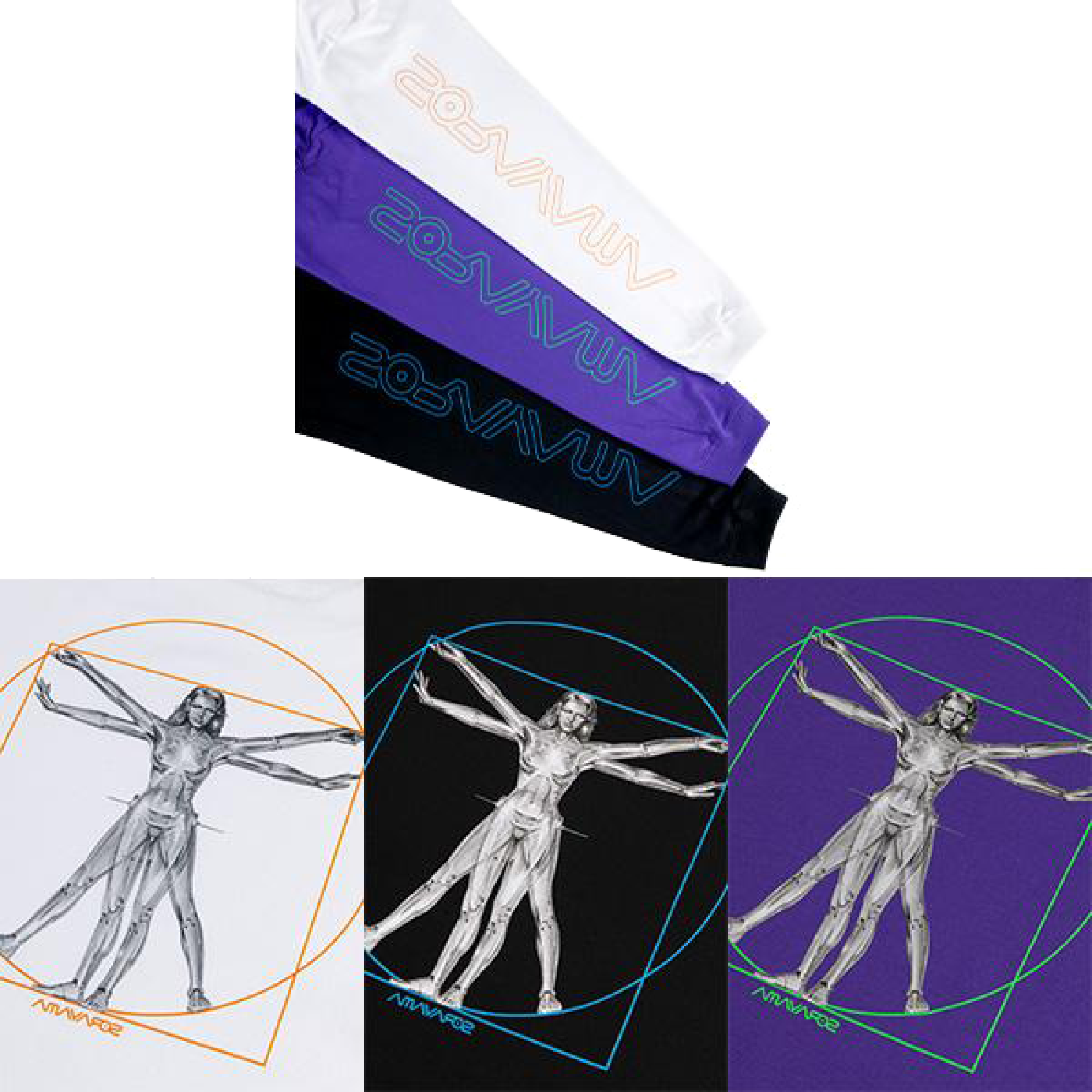 HAJIME SORAYAMA LONG SLEEVE TEE "CANON OF PROPORTIONS"