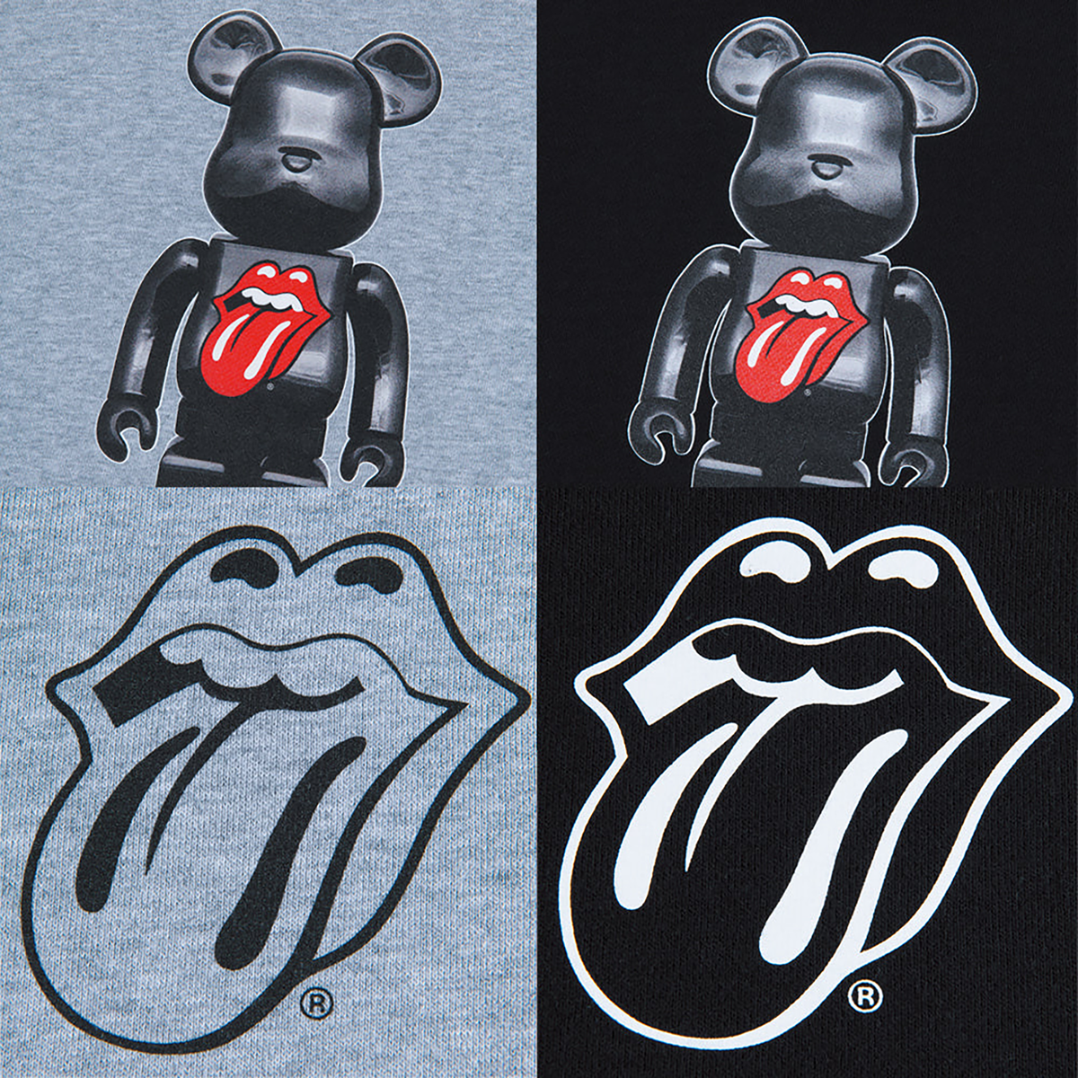 MLE "The Rolling Stones" BE@RBRICK PULLOVER HOODED "The Rolling Stones"《Planned to be shipped in late November 2022 Orders can be placed until August 10th》