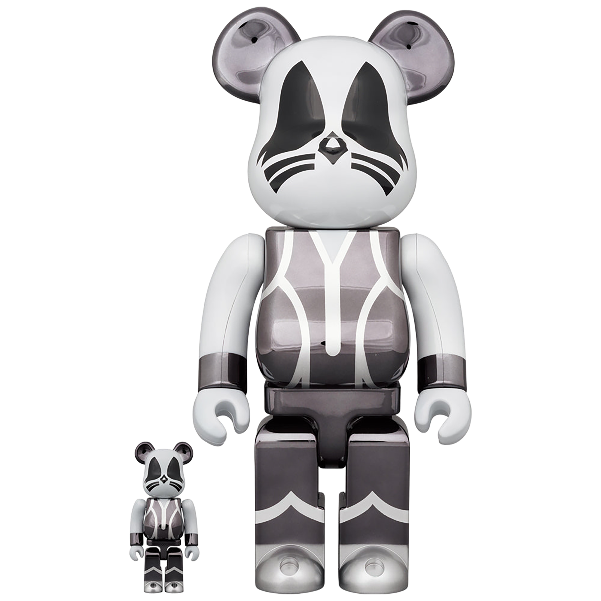 BE@RBRICK KISS CATMAN CHROME Ver.100％ & 400％《Planned to be shipped in late July 2023 / Orders can be placed until January 10th》