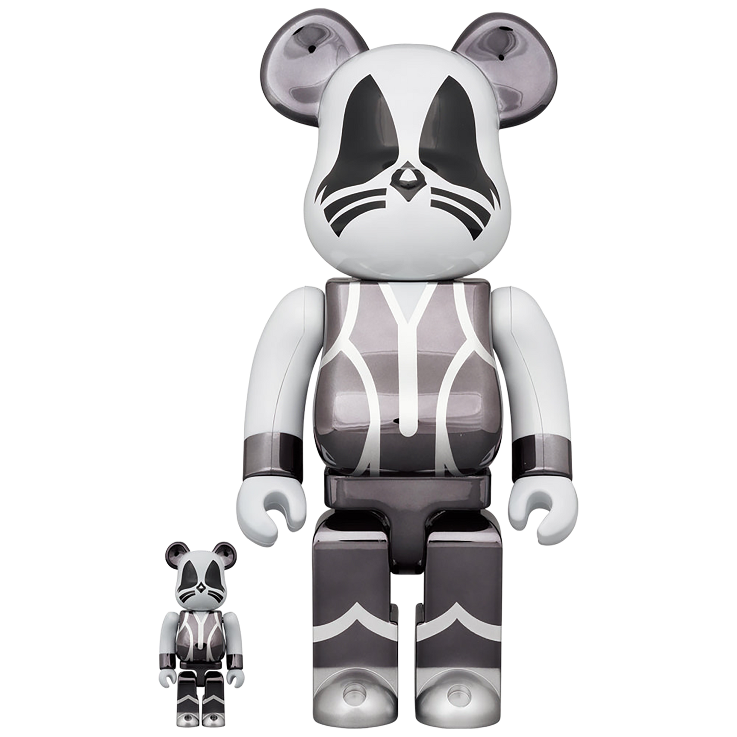 BE@RBRICK KISS CATMAN CHROME Ver.100％ & 400％《Planned to be shipped in late July 2023 / Orders can be placed until January 10th》