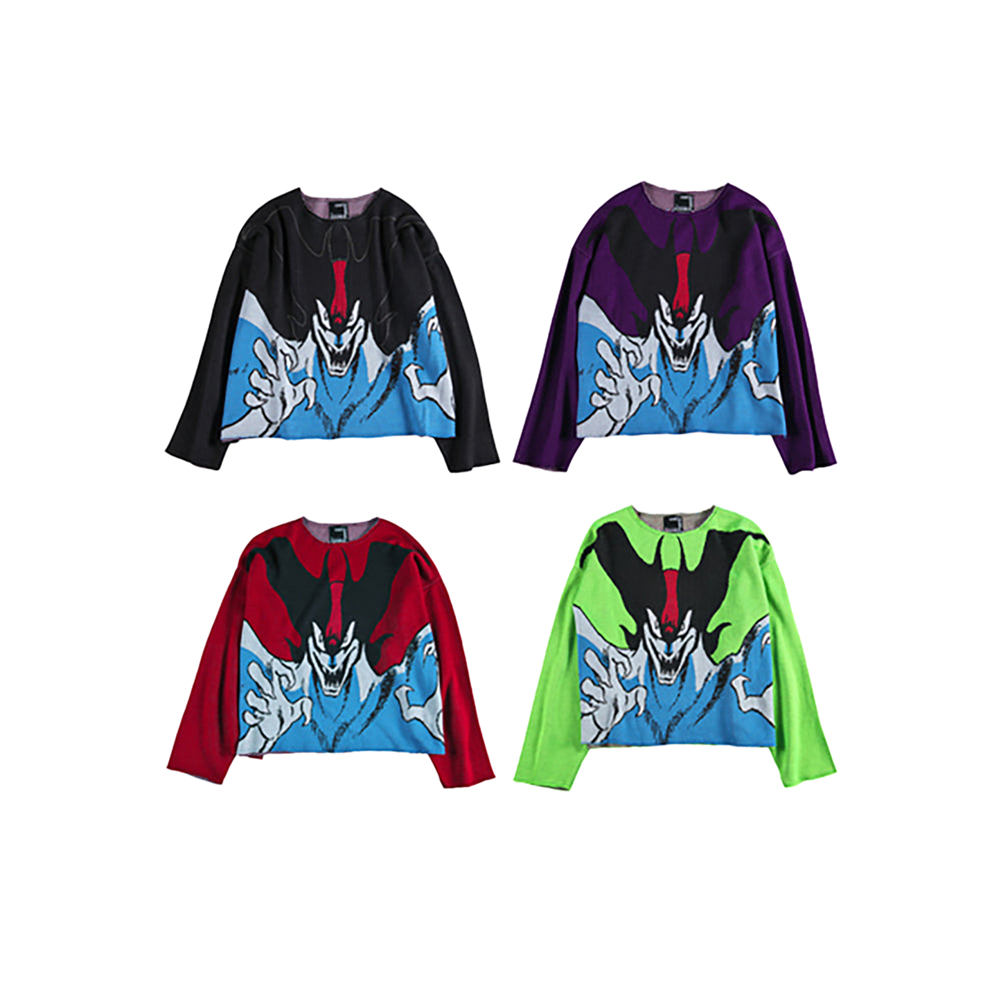 KNIT GANG COUNCIL CREW NECK SWEATER "DEVILMAN"