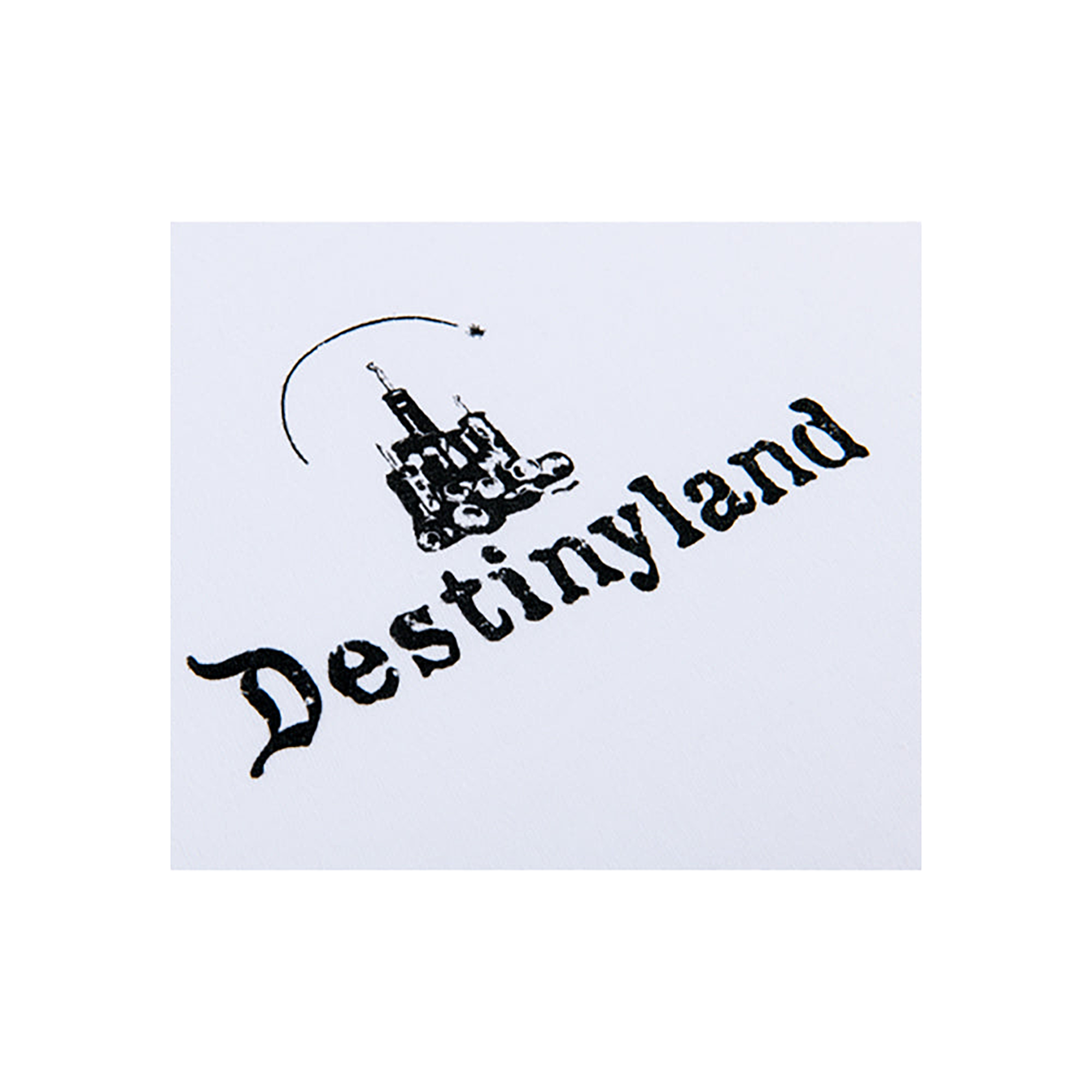 DestinyLand CASTLE logo T-shirt（白）