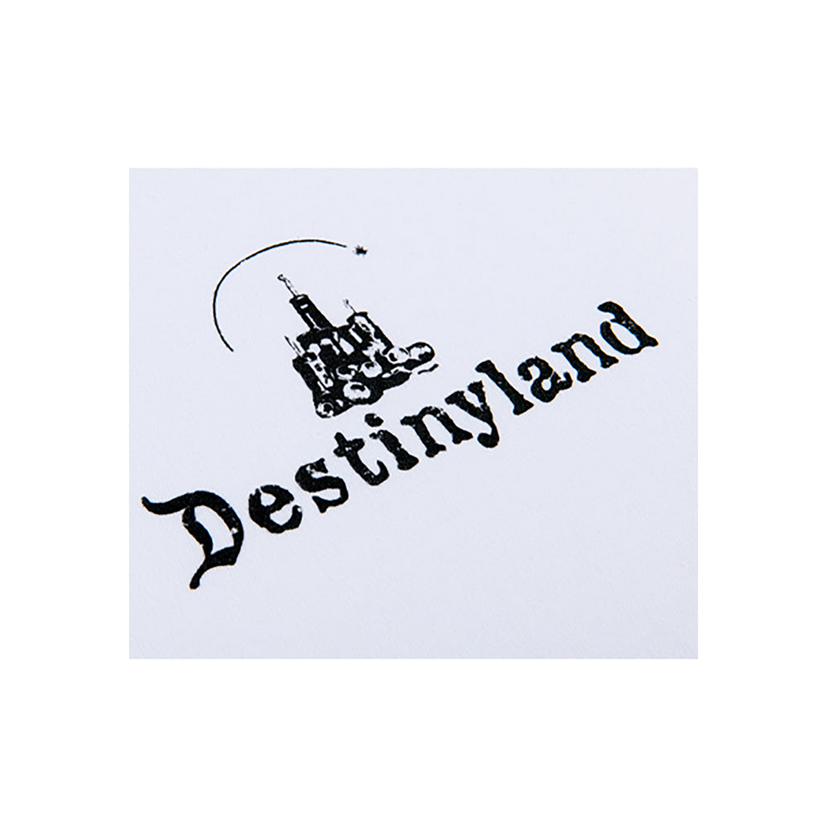 DestinyLand CASTLE logo T-shirt（白）