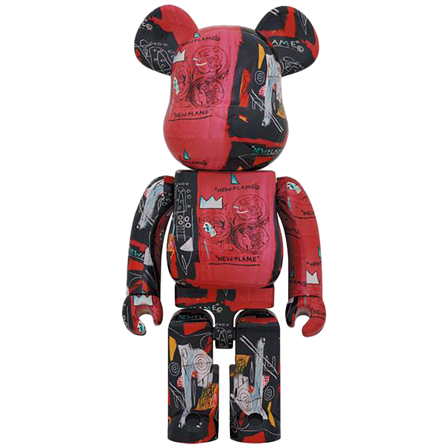 BE@RBRICK Andy Warhol × JEAN-MICHEL BASQUIAT #1 1000%