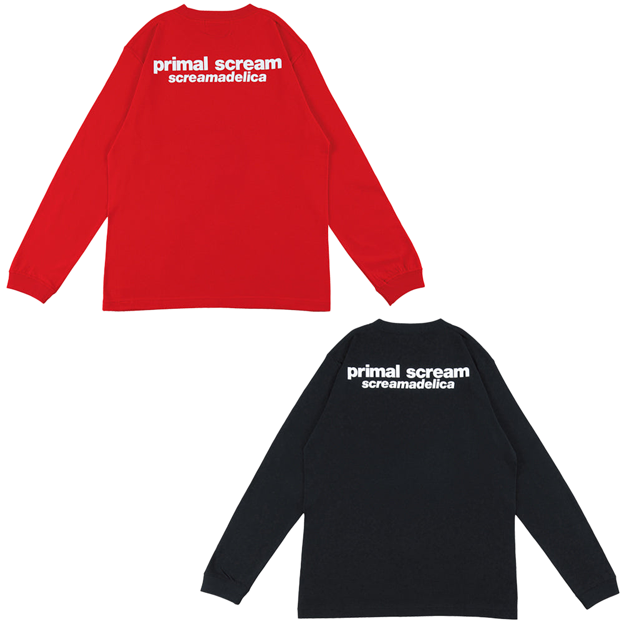 MLE Primal Scream "screamadelica" LONG SLEEVE TEE "screamadelica" 