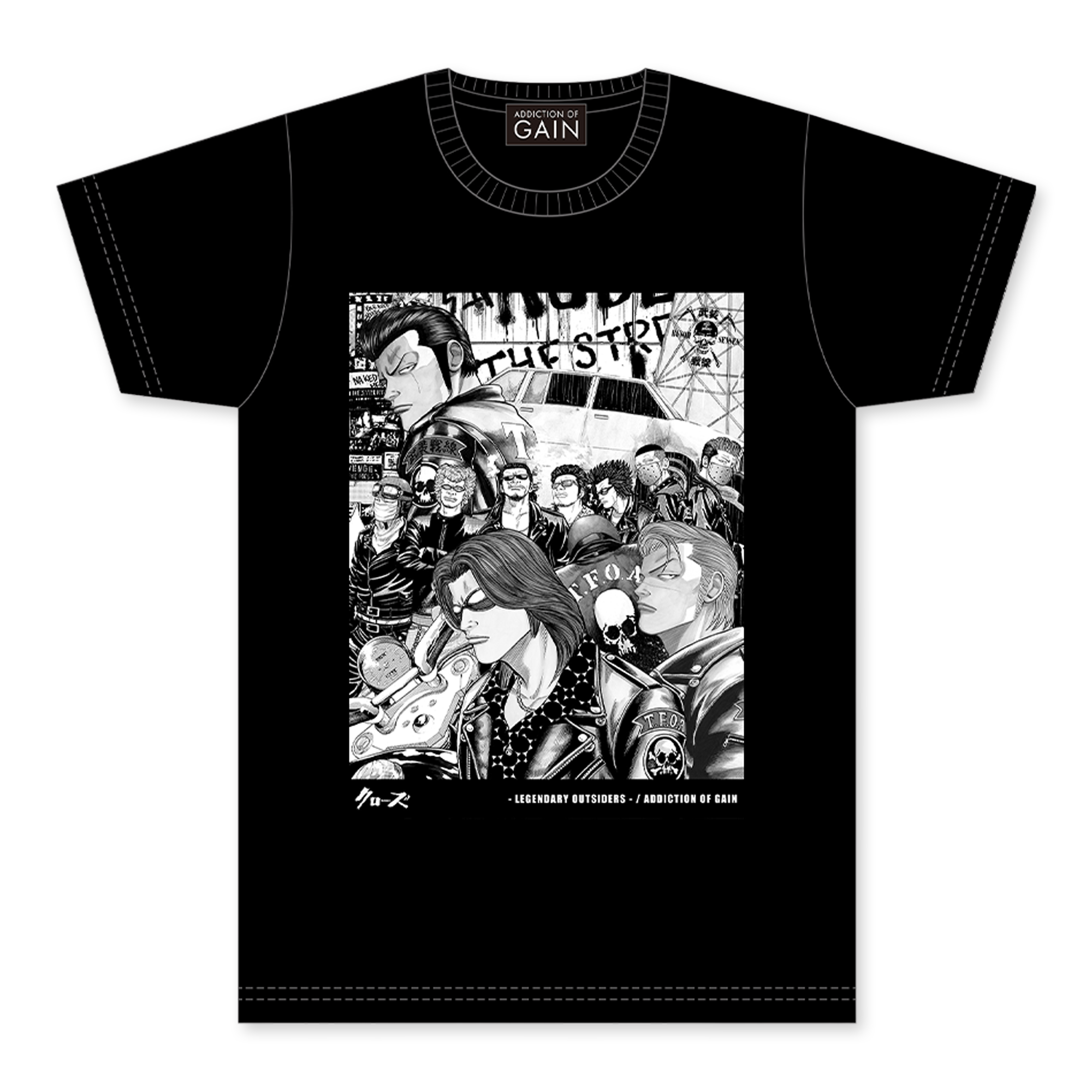 『CROWS - Legendary Outsiders - 』 武装戦線ver. Tシャツ_0