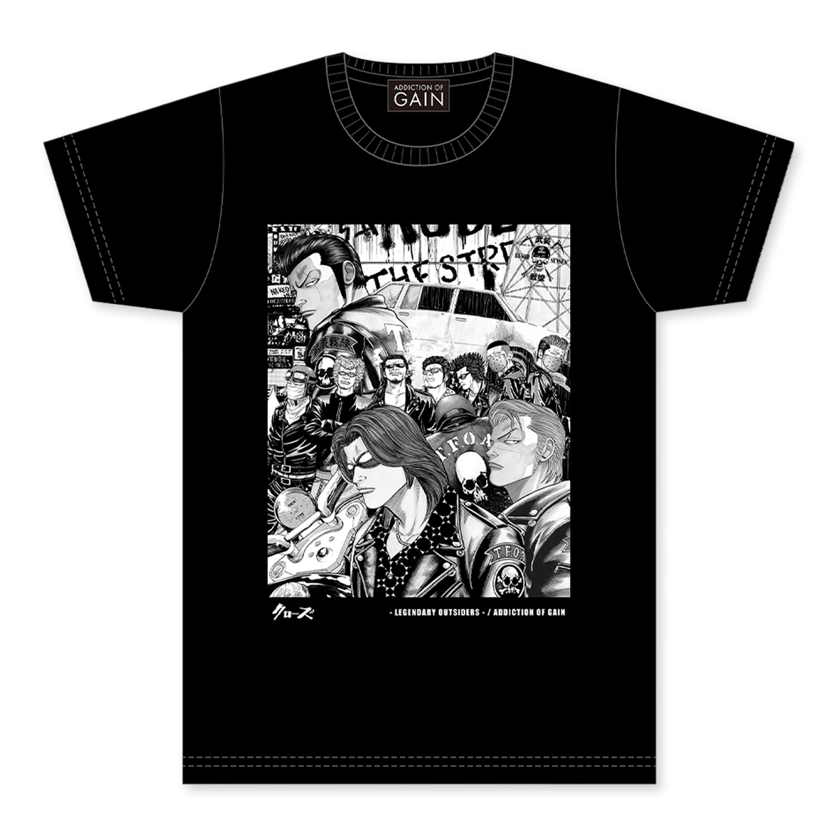 『CROWS - Legendary Outsiders - 』 武装戦線ver. Tシャツ_0