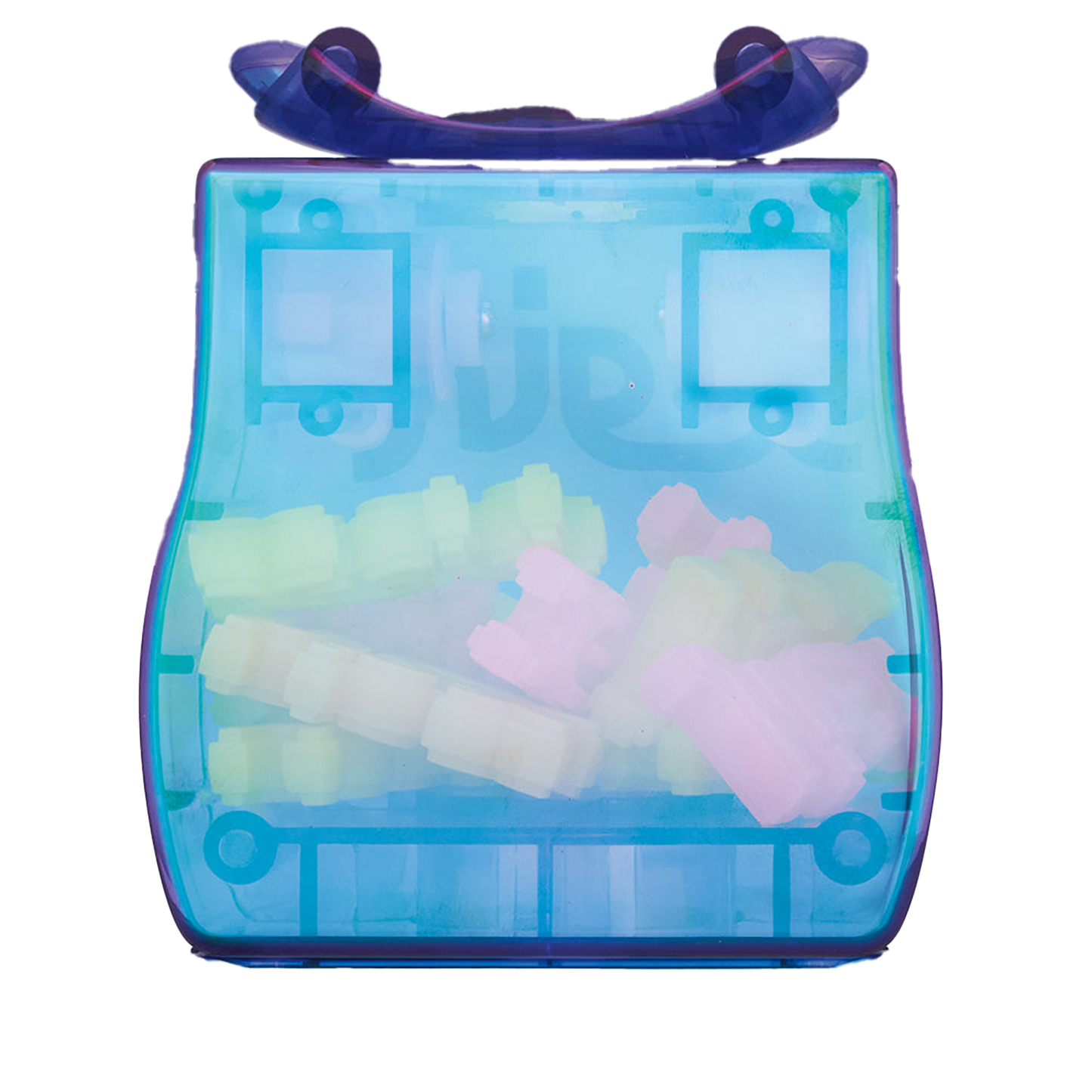 BE@RBRICK X-girl CLEAR PURPLE 100％ & 400％