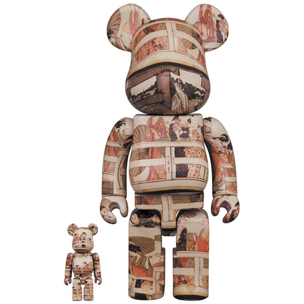 BE@RBRICK 喜多川歌麿 「両国橋の上下」100％ & 400％_0
