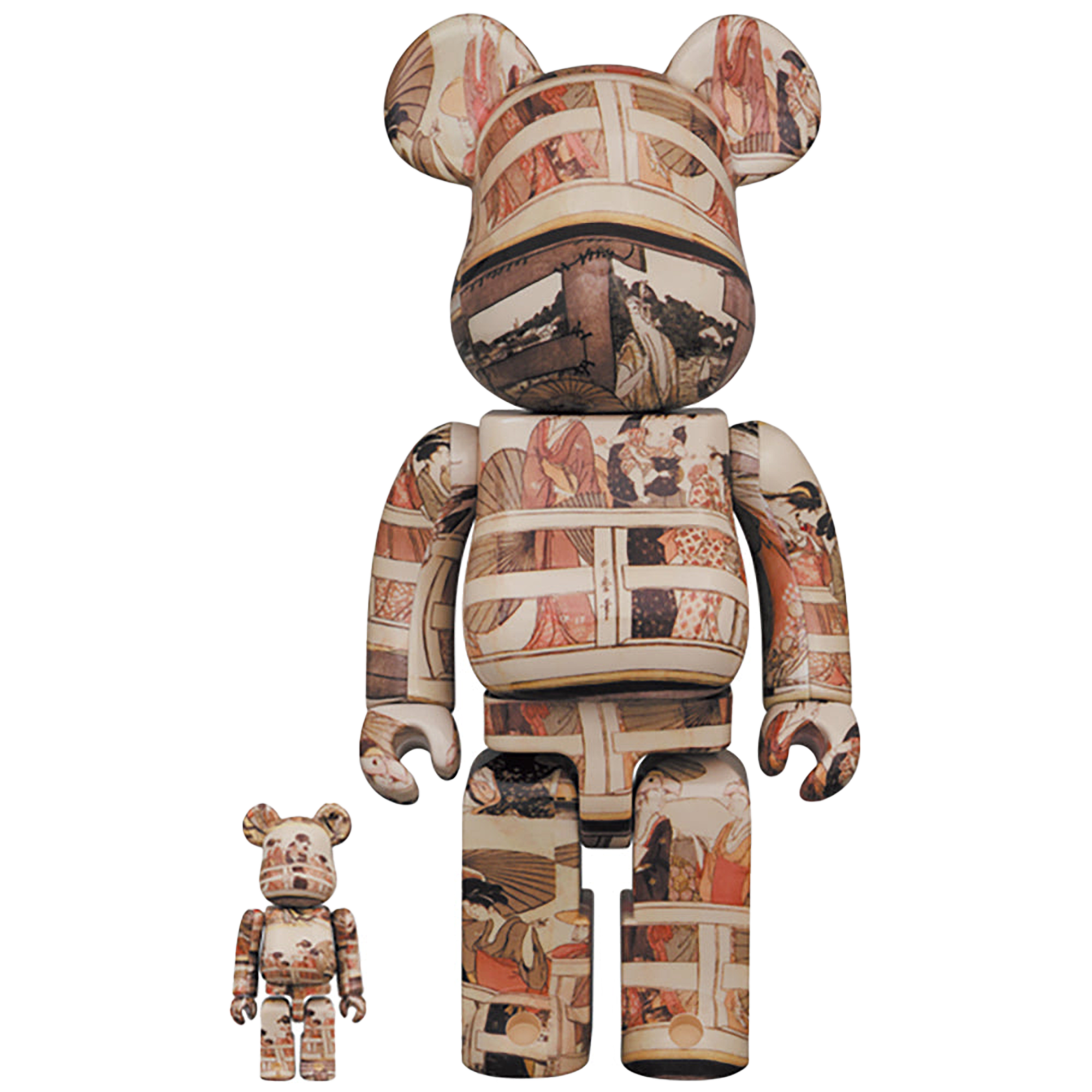 BE@RBRICK 喜多川歌麿 「両国橋の上下」100％ & 400％