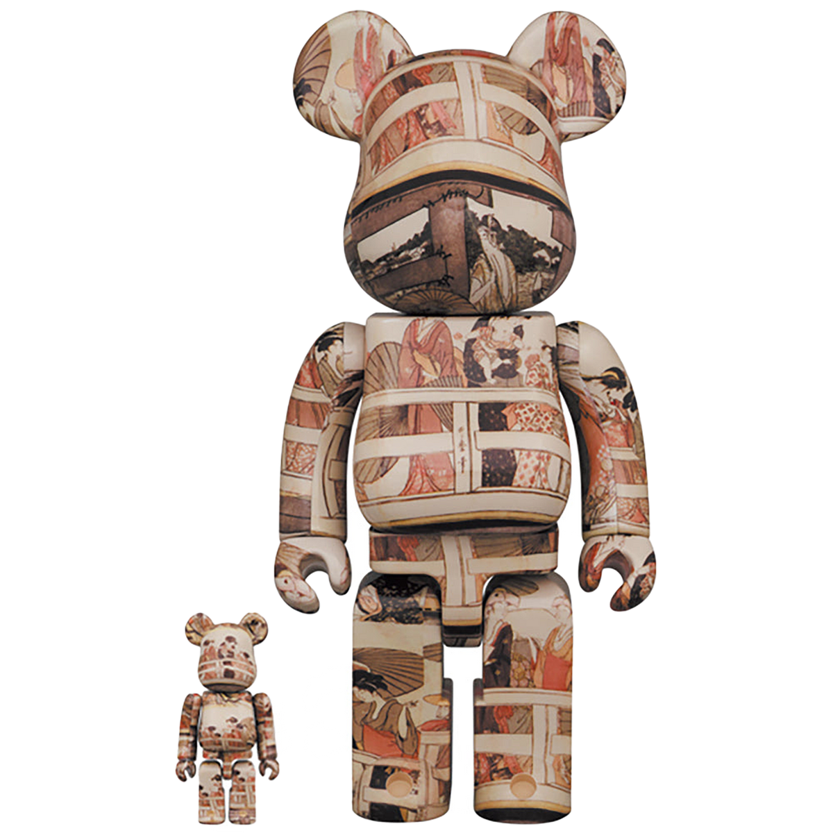 BE@RBRICK 喜多川歌麿 「両国橋の上下」100％ & 400％