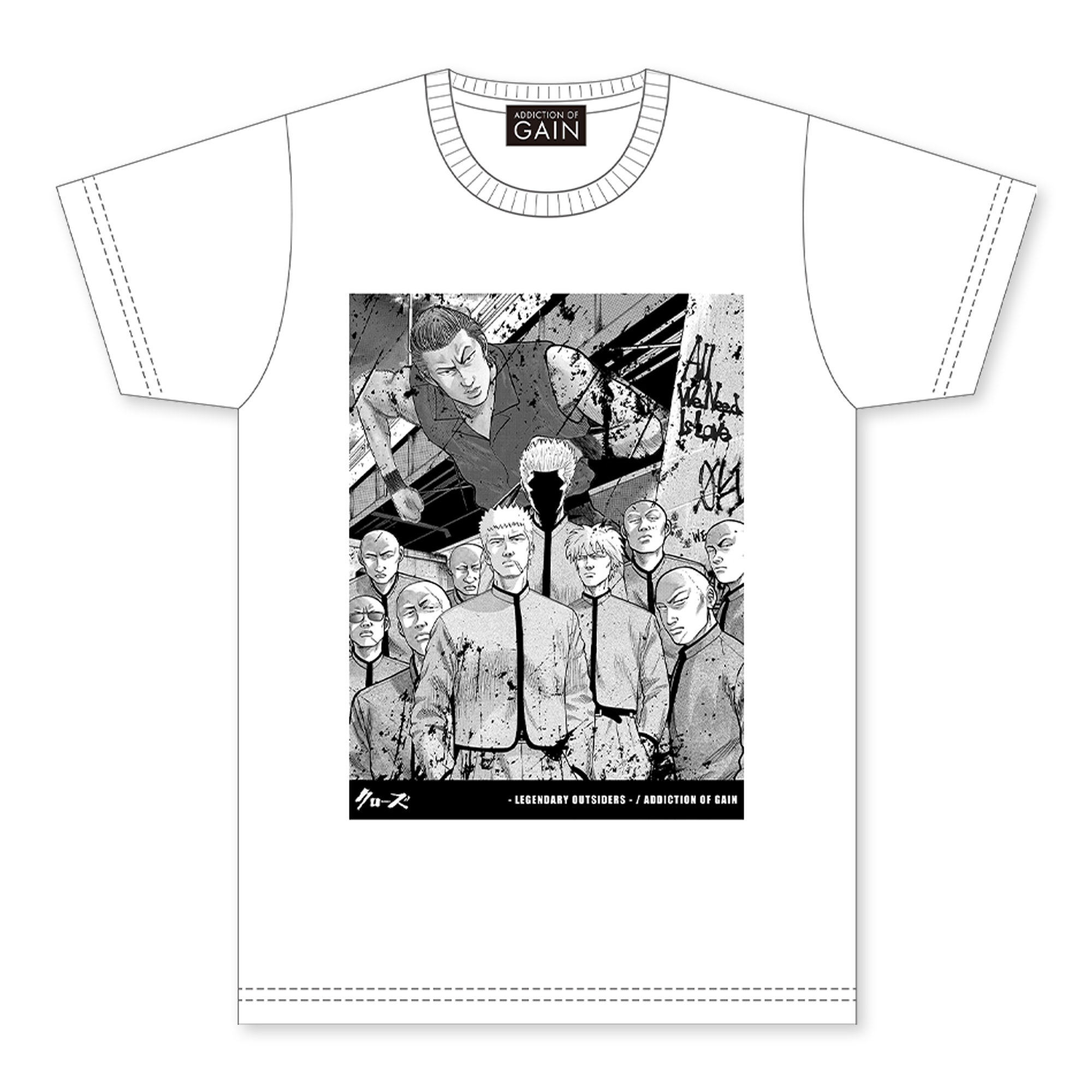 『CROWS - Legendary Outsiders - 』 坊屋 vs 鳳仙ver. Tシャツ_0