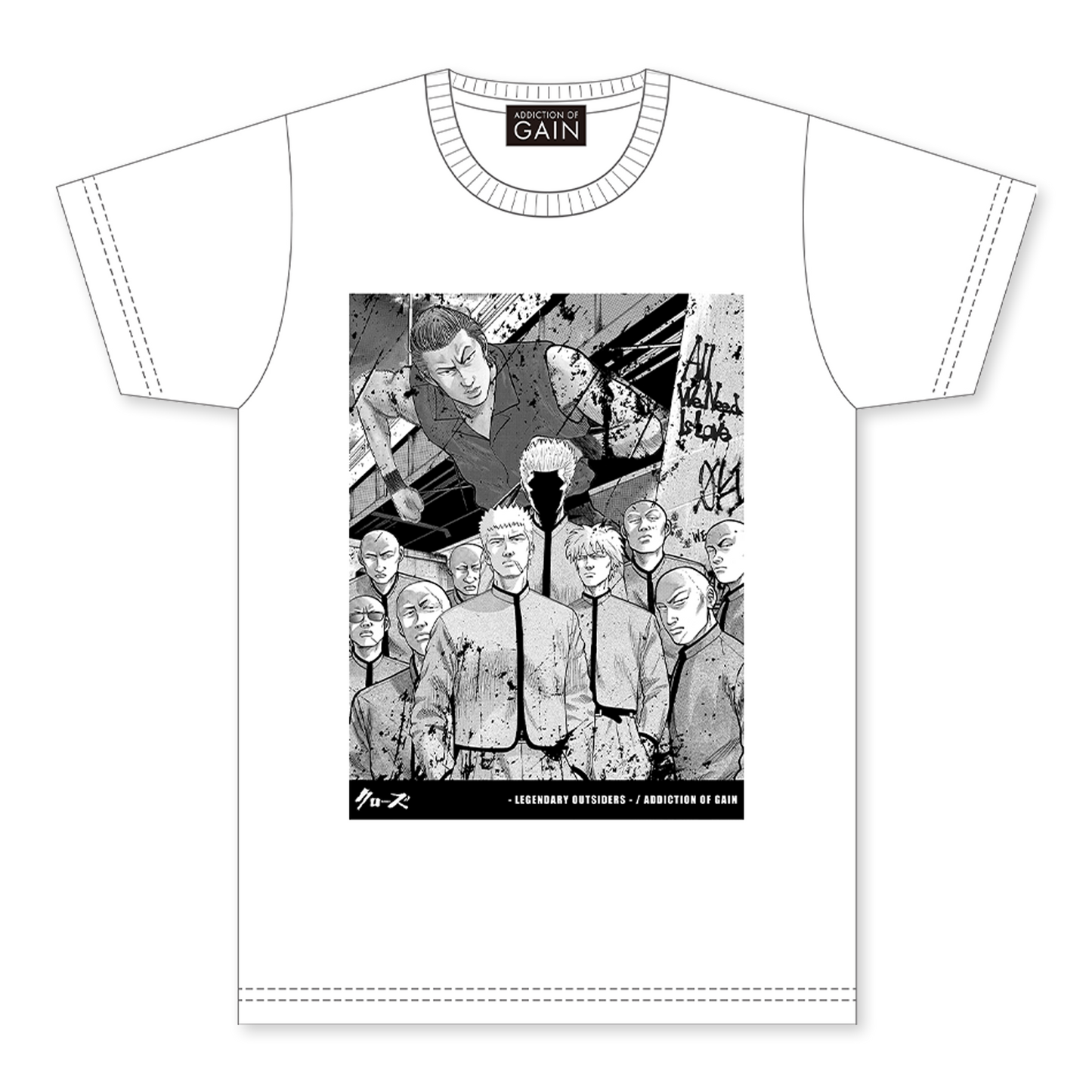 『CROWS - Legendary Outsiders - 』 坊屋 vs 鳳仙ver. Tシャツ_0