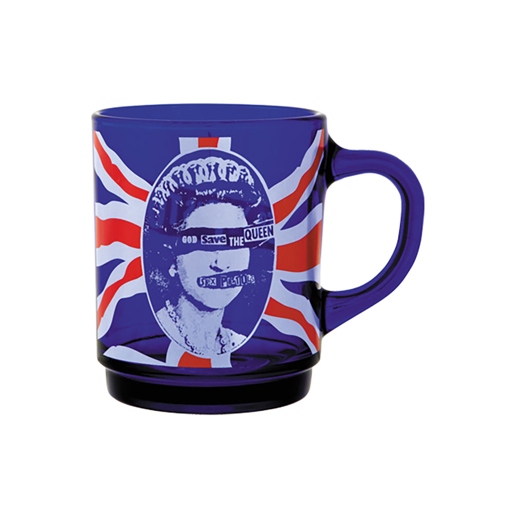 MLE SEX PISTOLS GOD SAVE THE QUEEN GLASS MUG_0