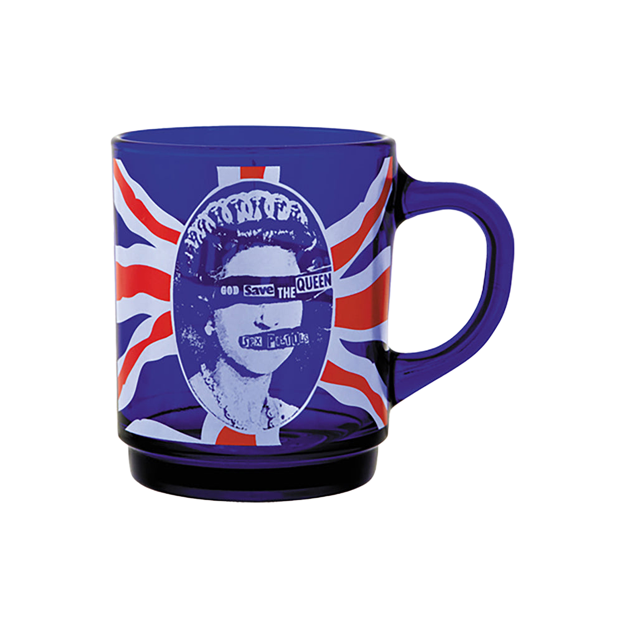 MLE SEX PISTOLS GOD SAVE THE QUEEN GLASS MUG