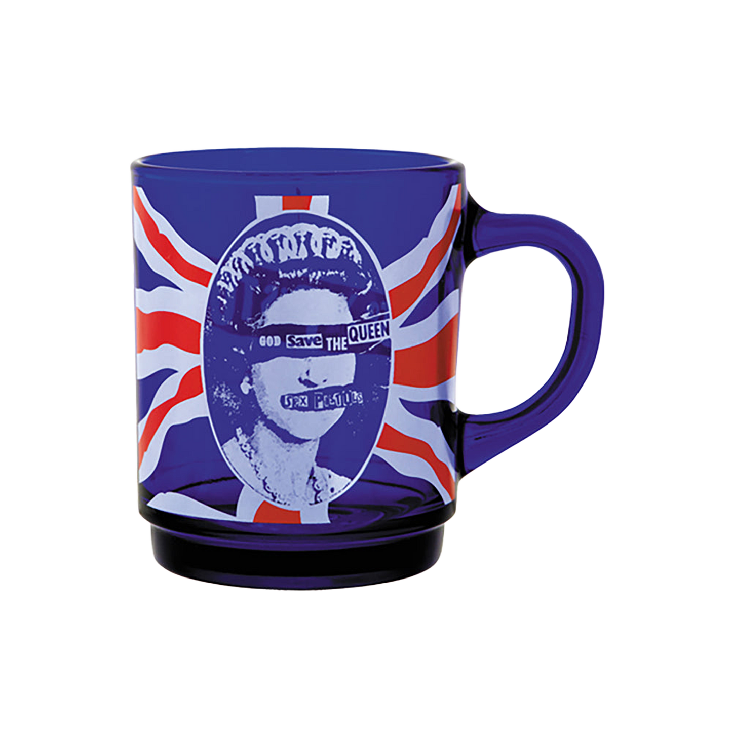MLE SEX PISTOLS GOD SAVE THE QUEEN GLASS MUG