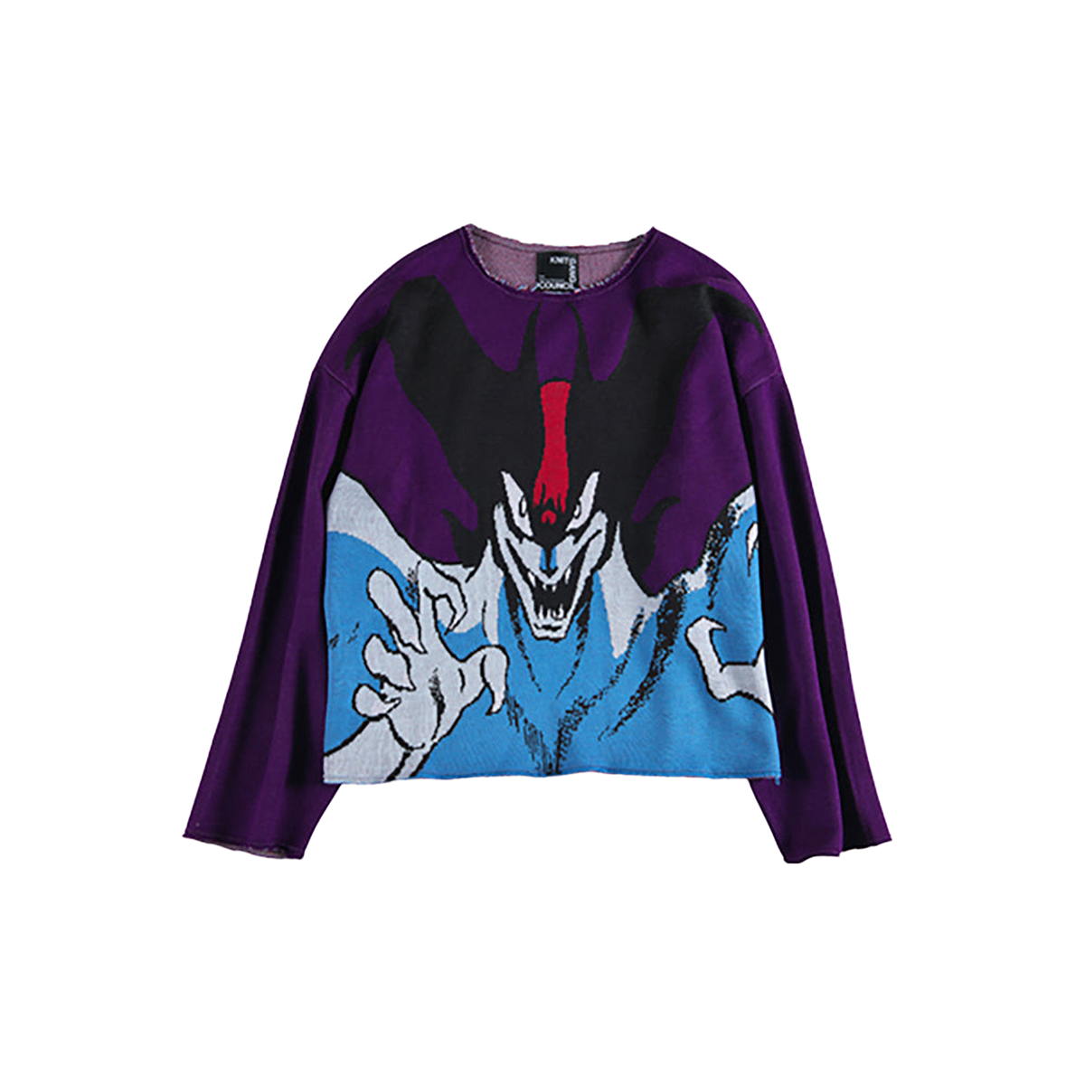 KNIT GANG COUNCIL CREW NECK SWEATER "DEVILMAN"