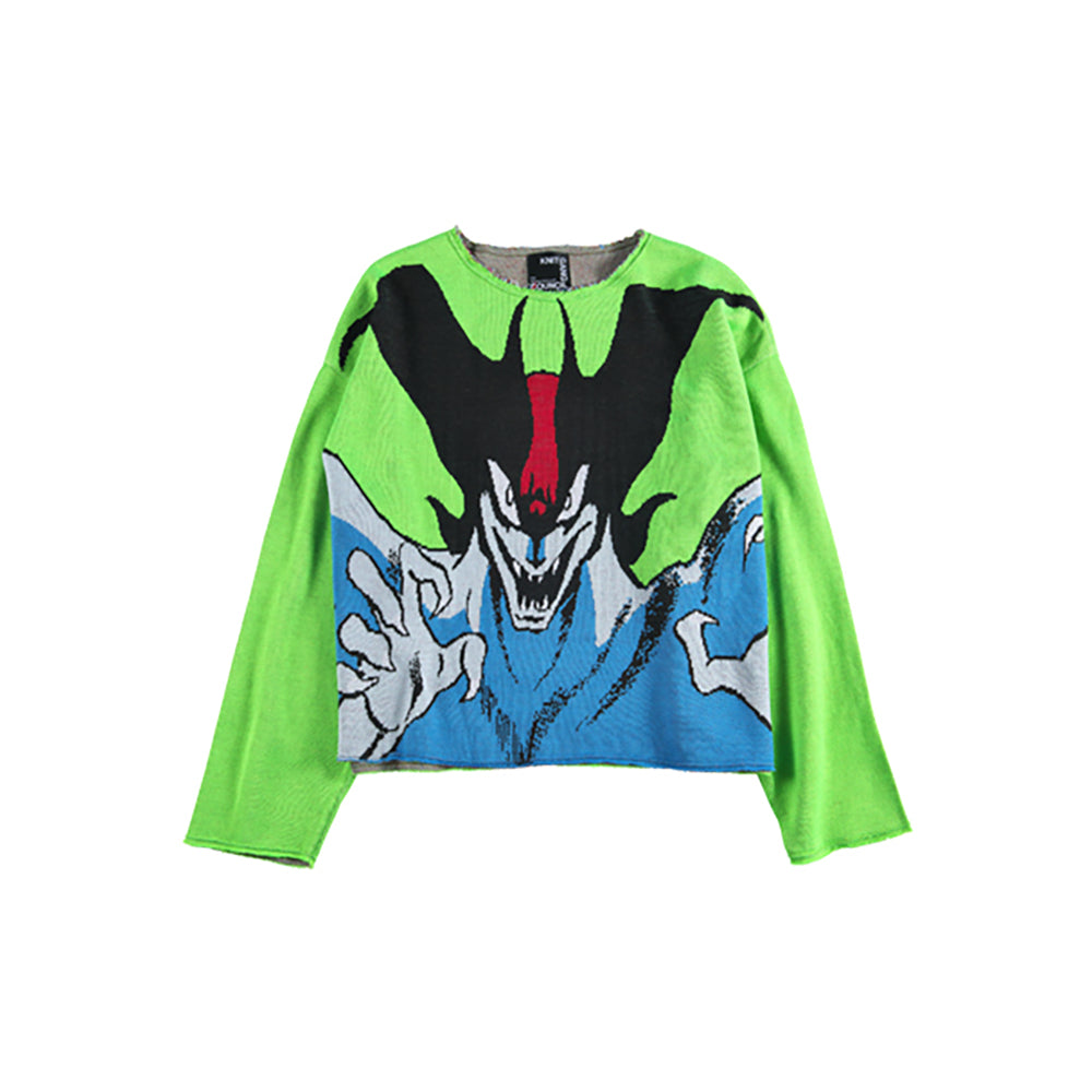 KNIT GANG COUNCIL CREW NECK SWEATER "DEVILMAN"_4