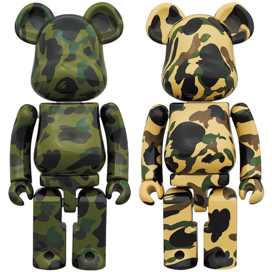 超级合金 BE@RBRICK 1ST 迷彩 绿色/黄色