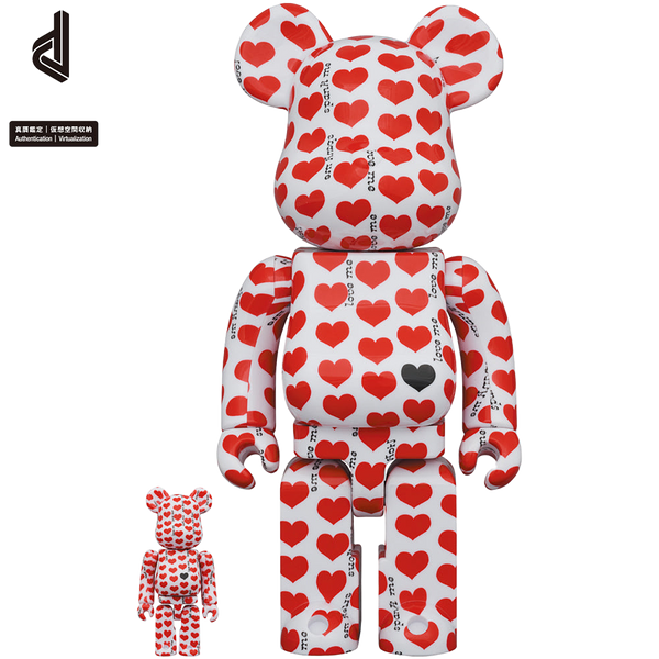 MEDICOM TOY - 新品 BE@RBRICK White Heart 100％ & 400％ BE@RBRICK White Heart 100％ & 400％ | MEDICOM TOY OFFICIAL STORE