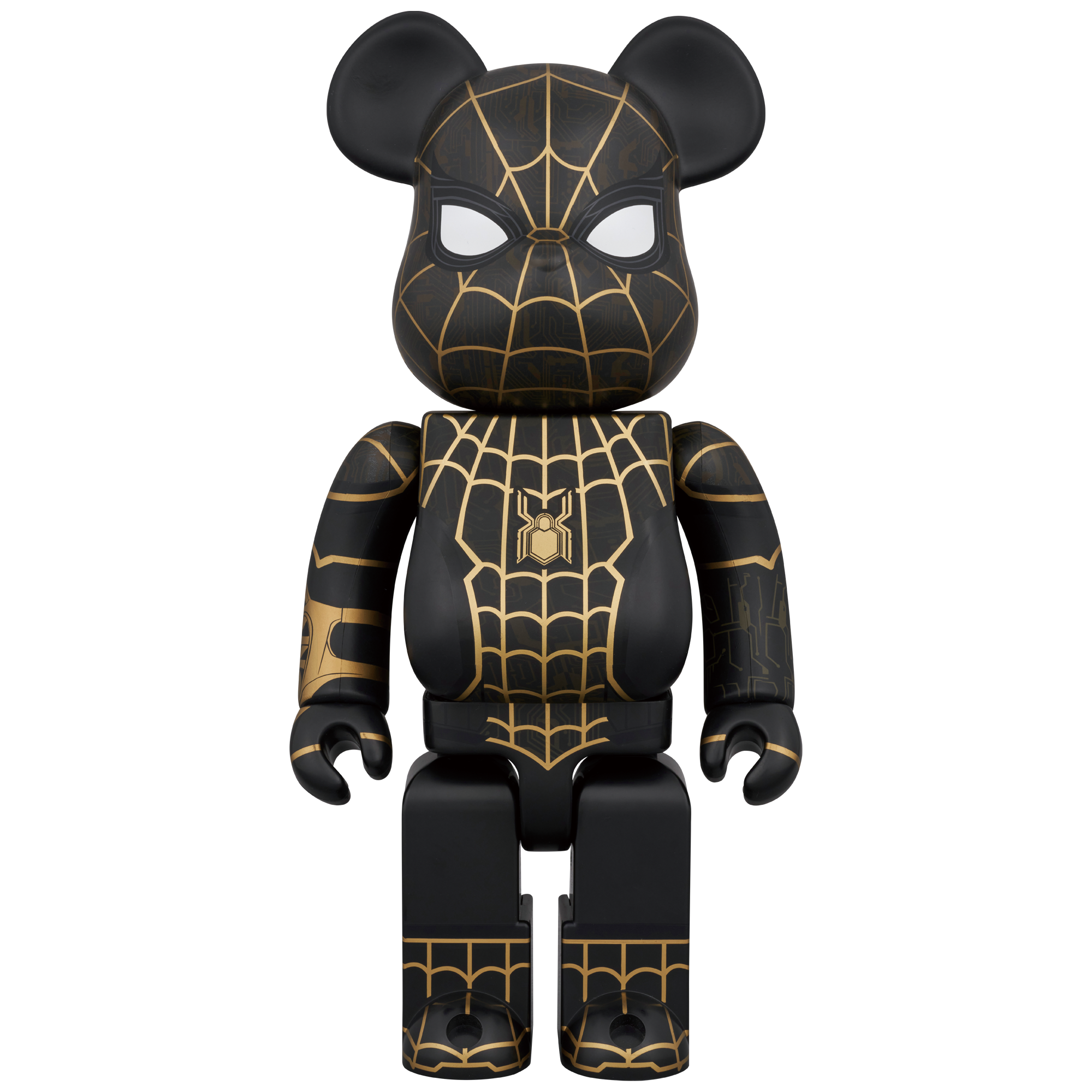 BE@RBRICK SPIDER-MAN BLACK & GOLD SUIT 100％ & 400％