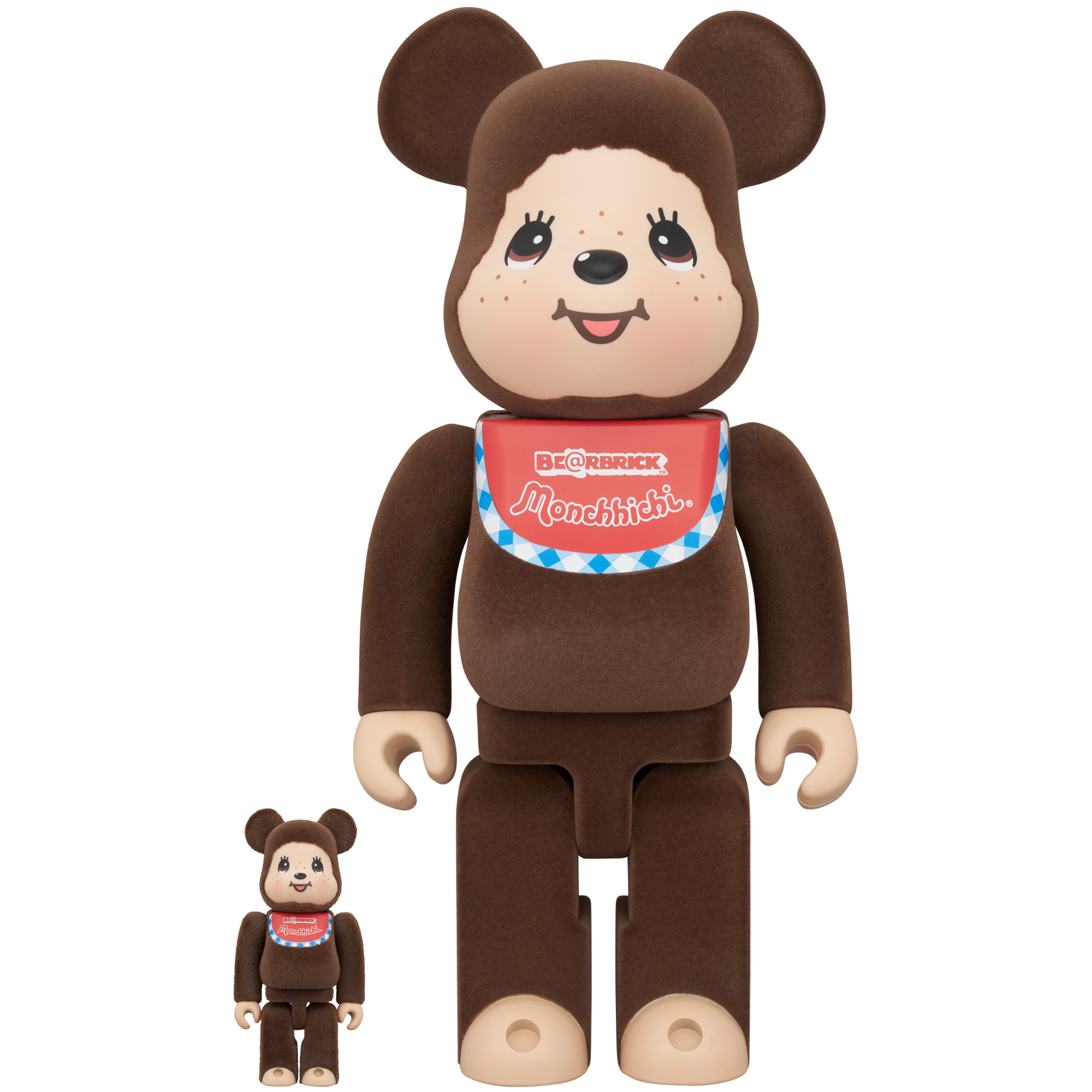 BE@RBRICK Monchhichi-kun (Flocky Ver.) 100% & 400%