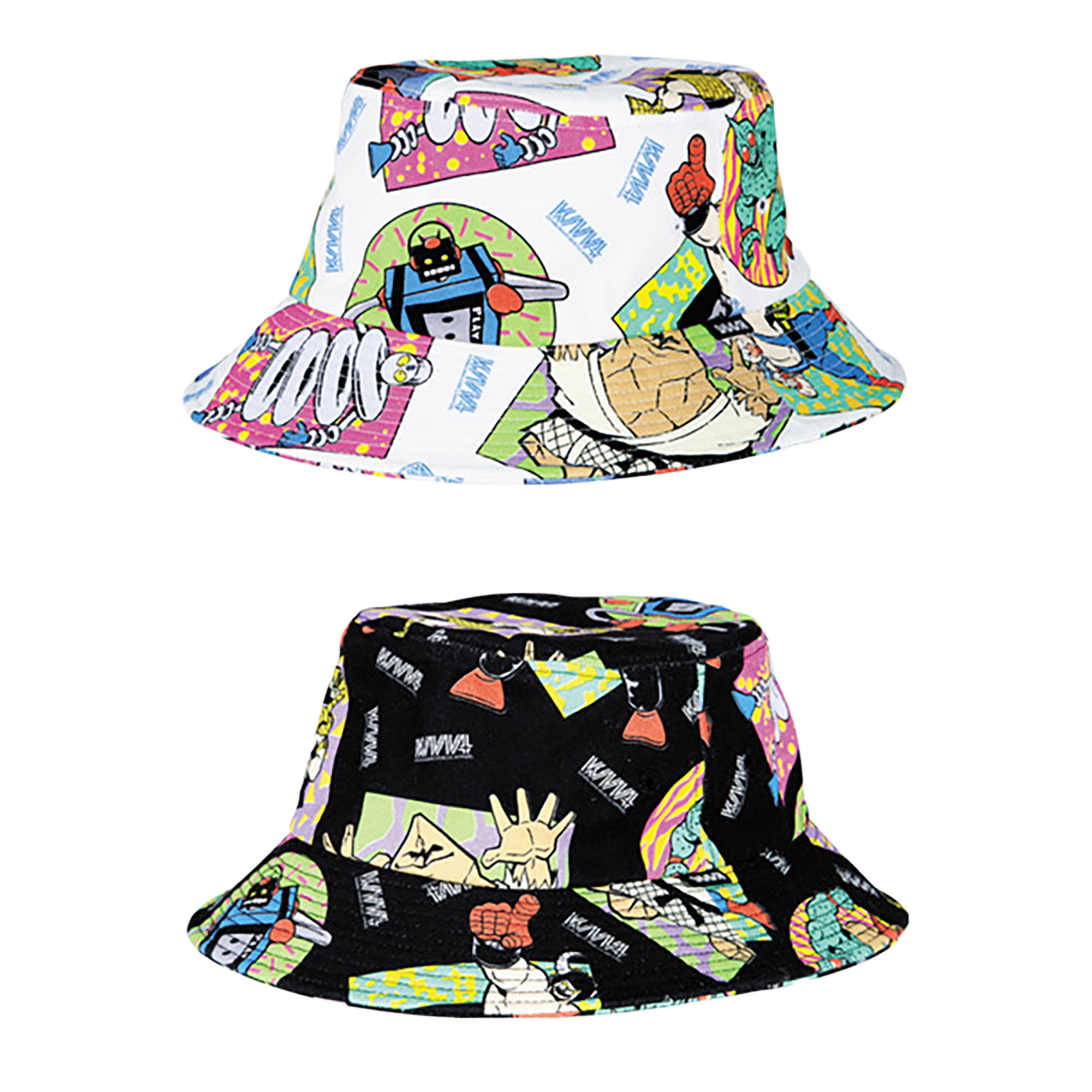 MLE KINNIKUMAN シリーズ KINNIKUMAN BUCKET HAT WHITE/BLACK