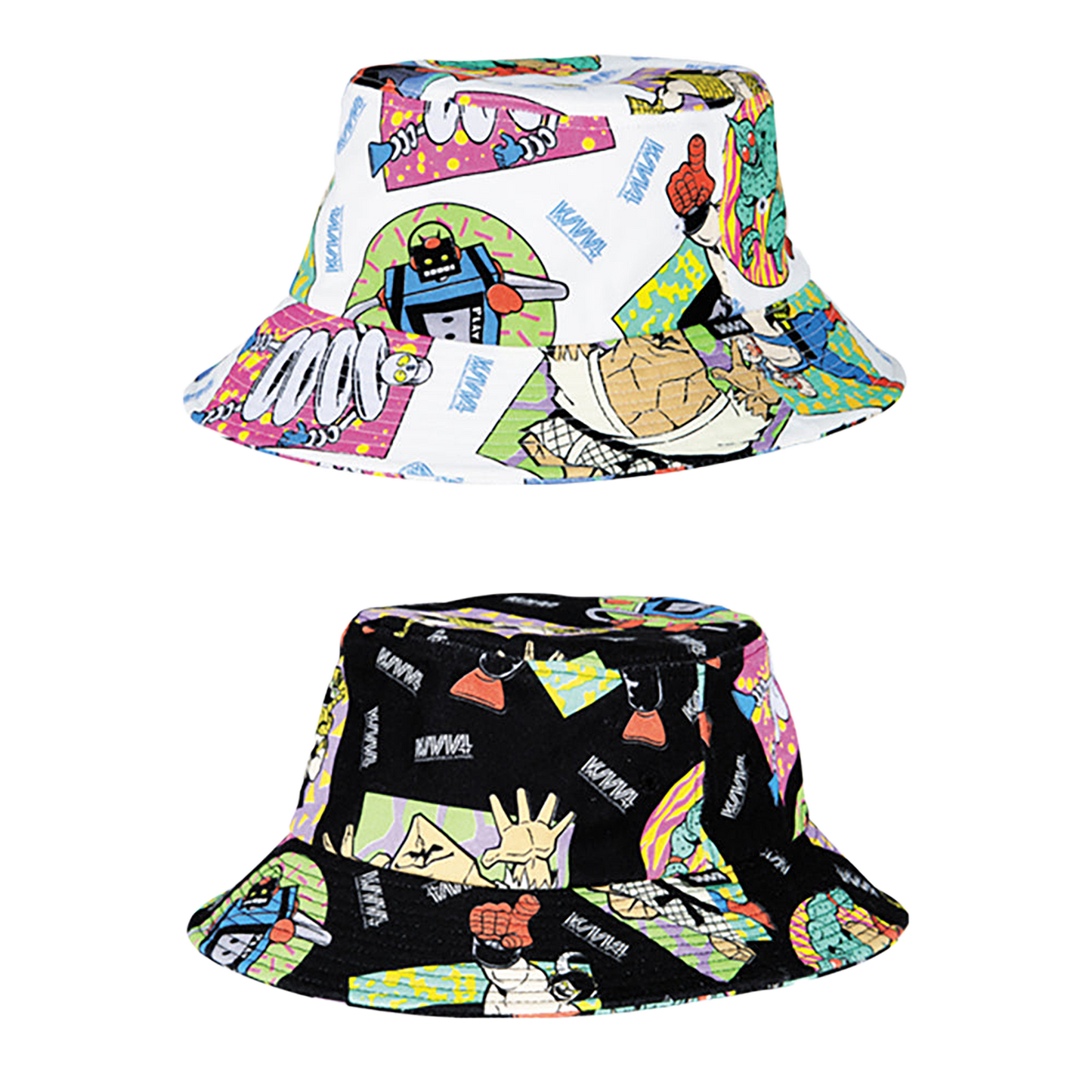 MLE KINNIKUMAN シリーズ KINNIKUMAN BUCKET HAT WHITE/BLACK