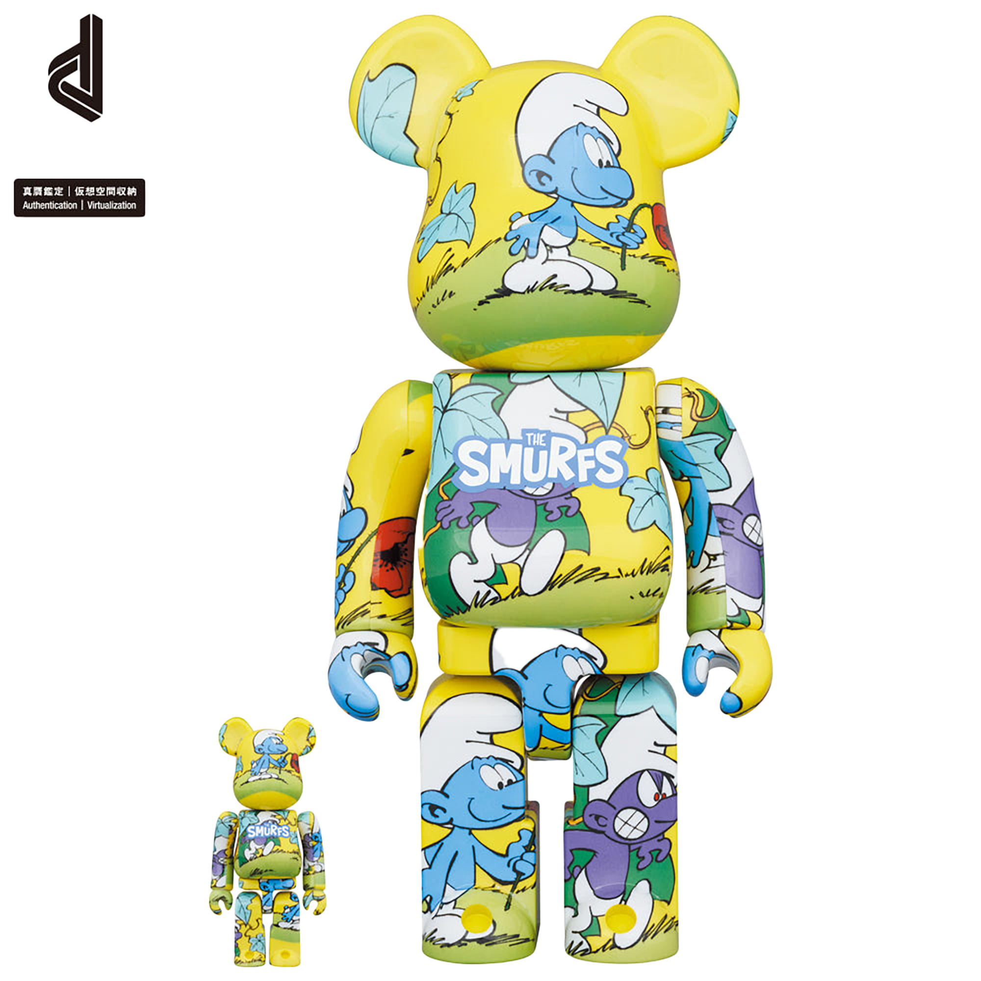 BE@RBRICK The Smurfs 「The Purple Smurfs」100％ & 400％