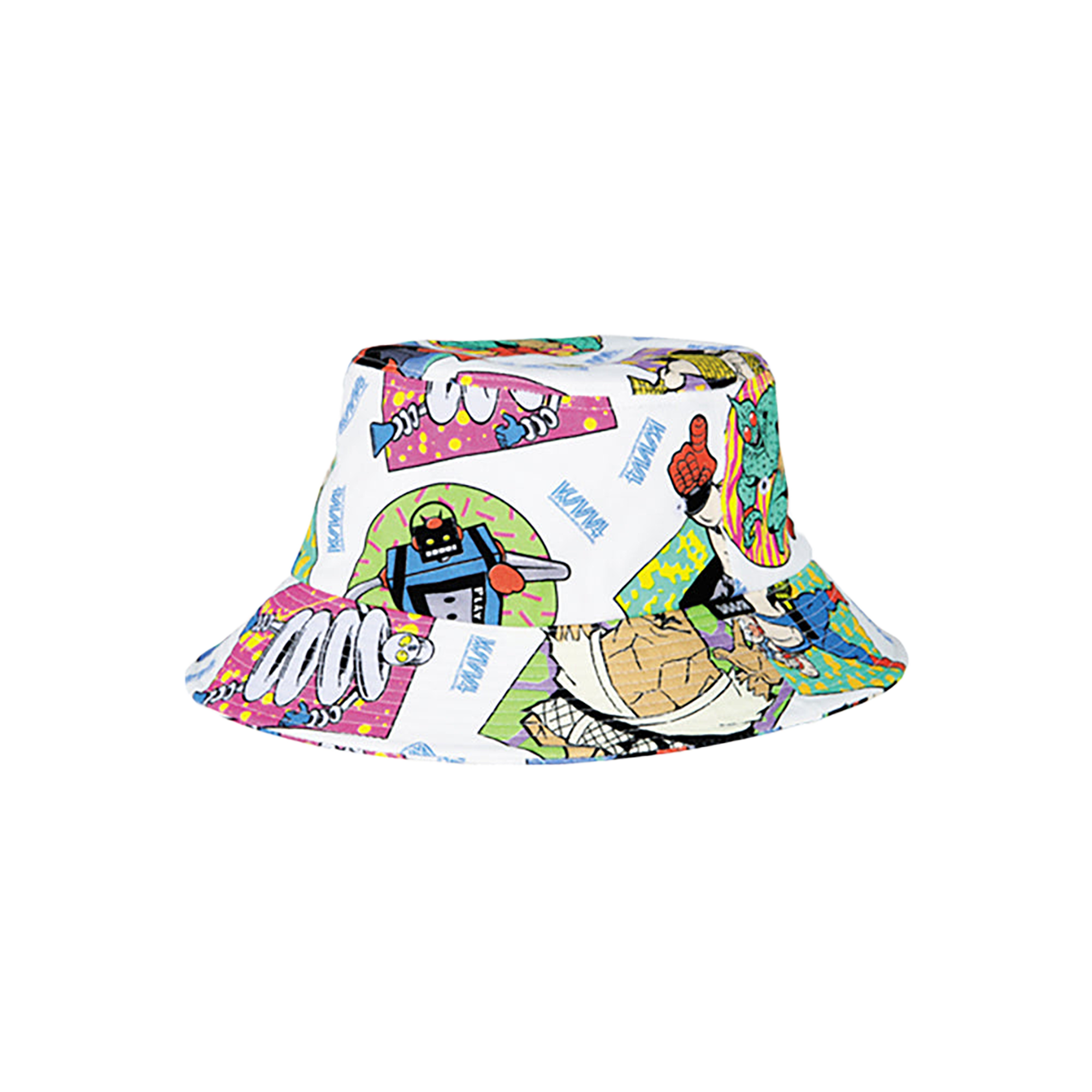 MLE KINNIKUMAN シリーズ KINNIKUMAN BUCKET HAT WHITE/BLACK